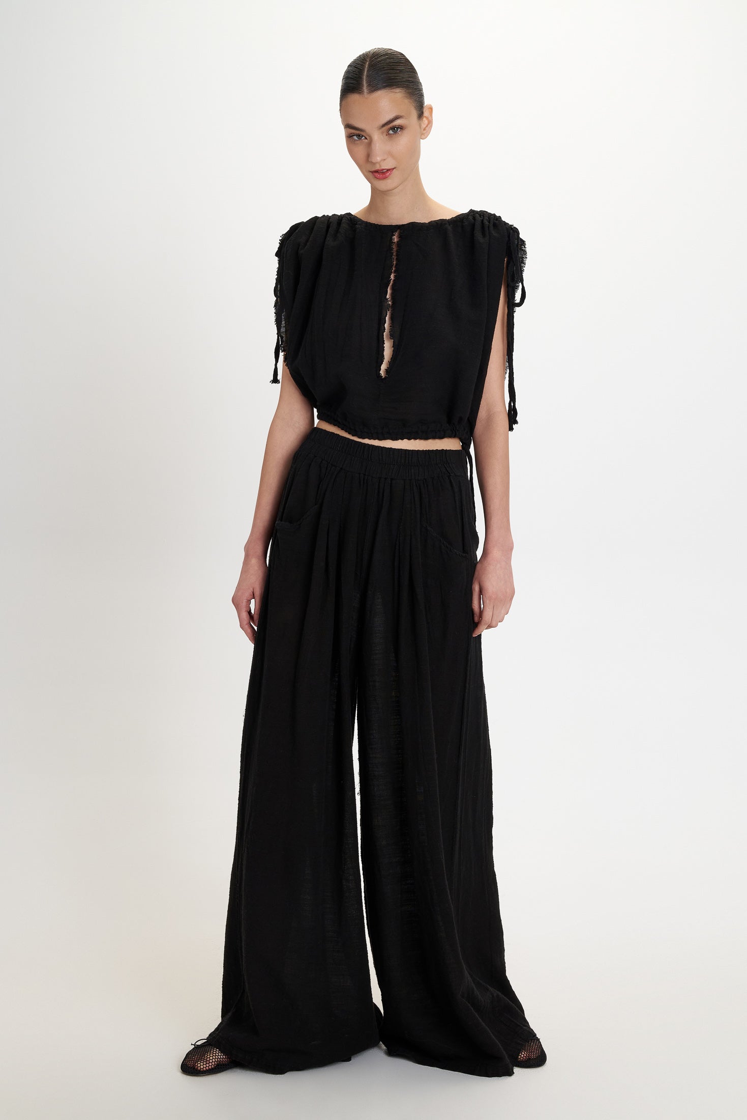 Palazzo Pants Butter Butter front view