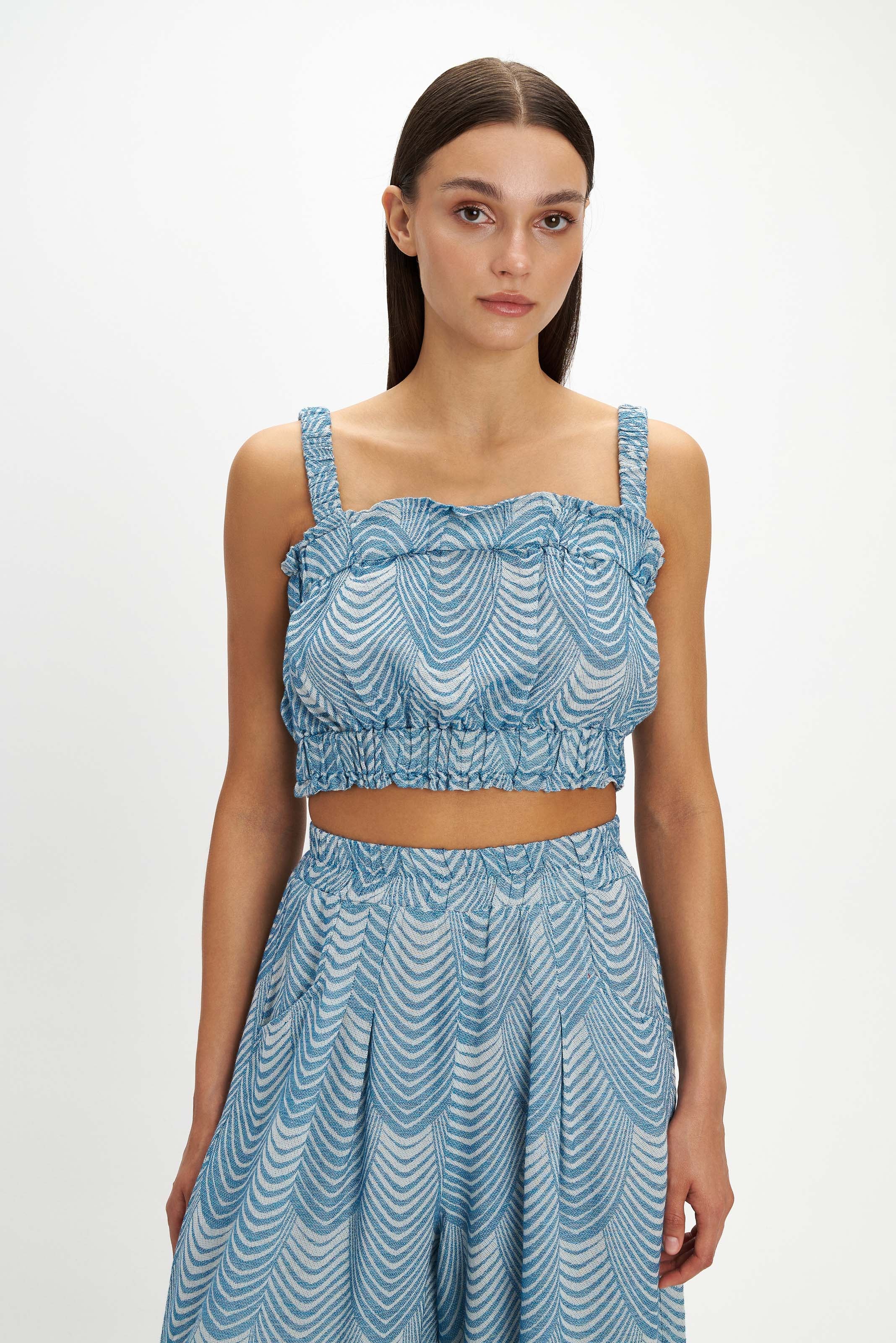 Crop Top Pink Pink front view