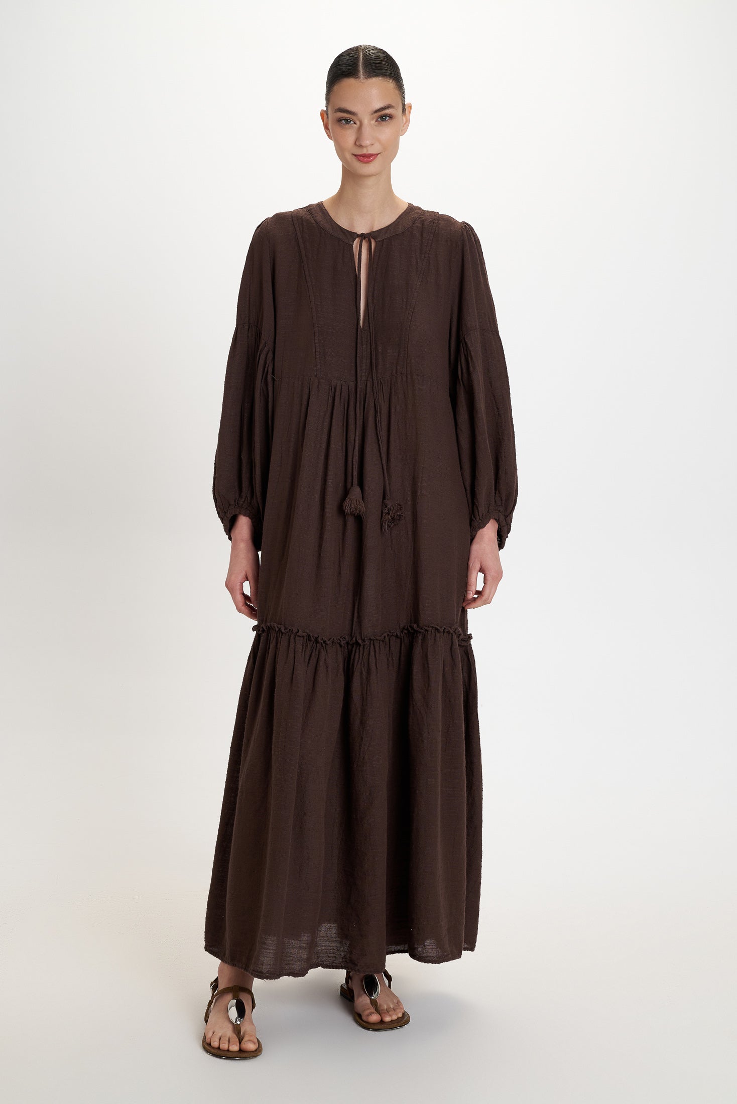 Tiered Dress Papaya Papaya view 2