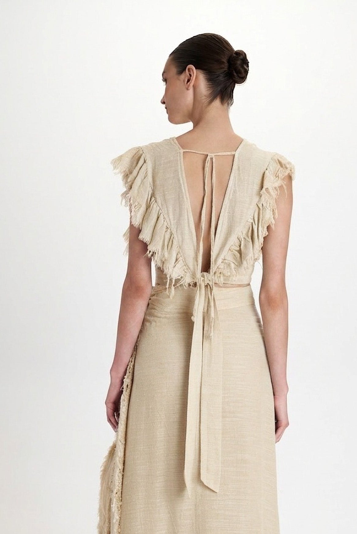 Gauze Crop Top - Butter