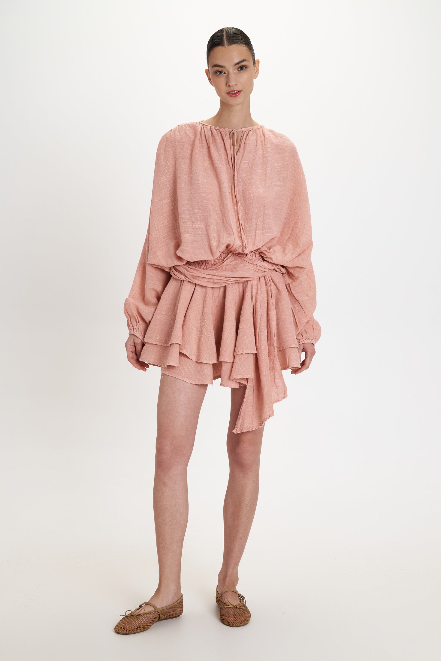 Ruffle Dress Papaya Papaya view 2