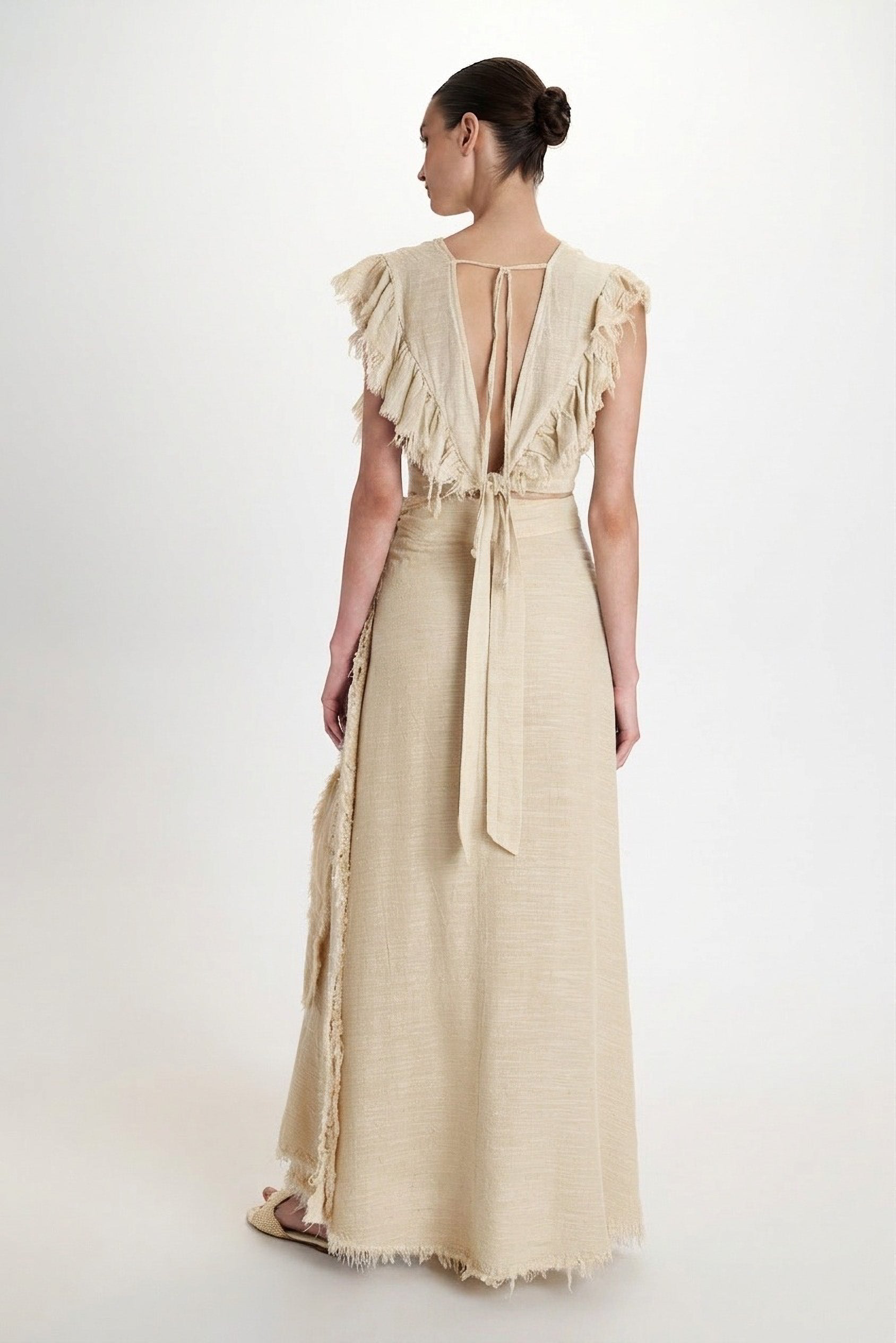 Gauze Maxi Skirt - Butter