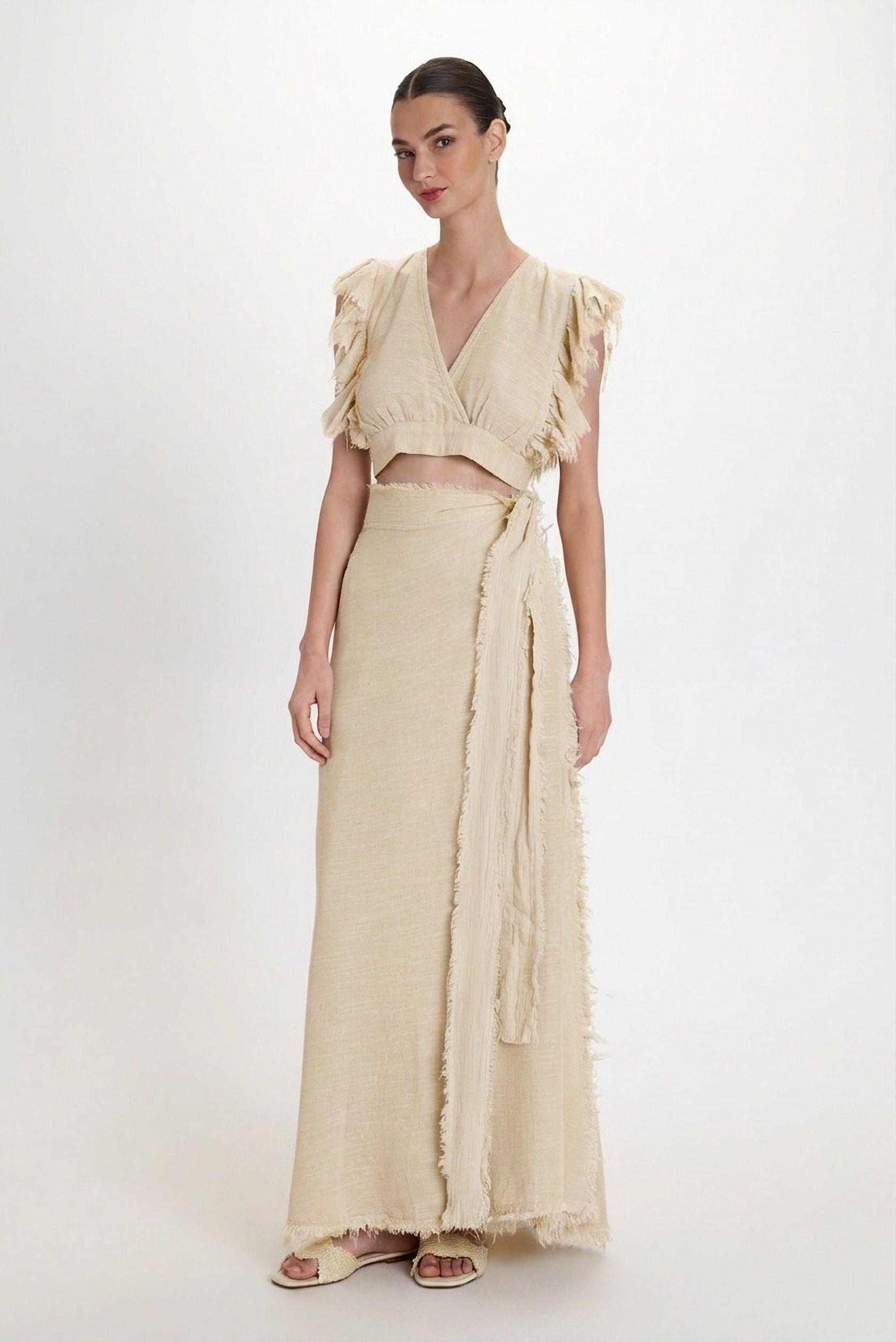 Gauze Maxi Skirt - Butter