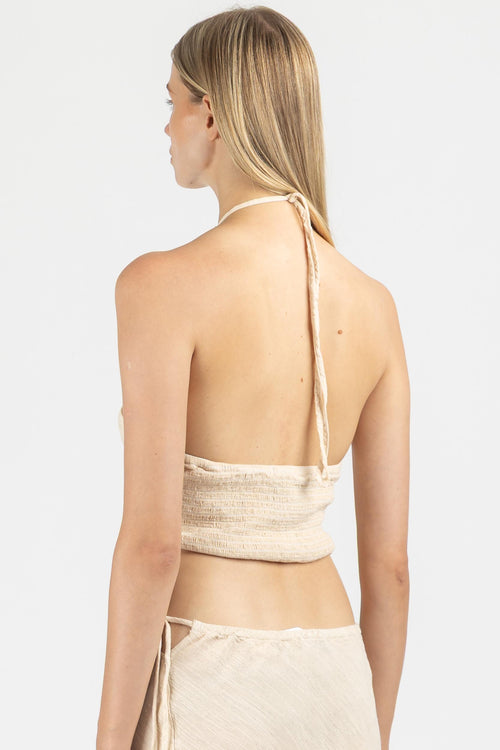 CROP TOP WITH RUCHING