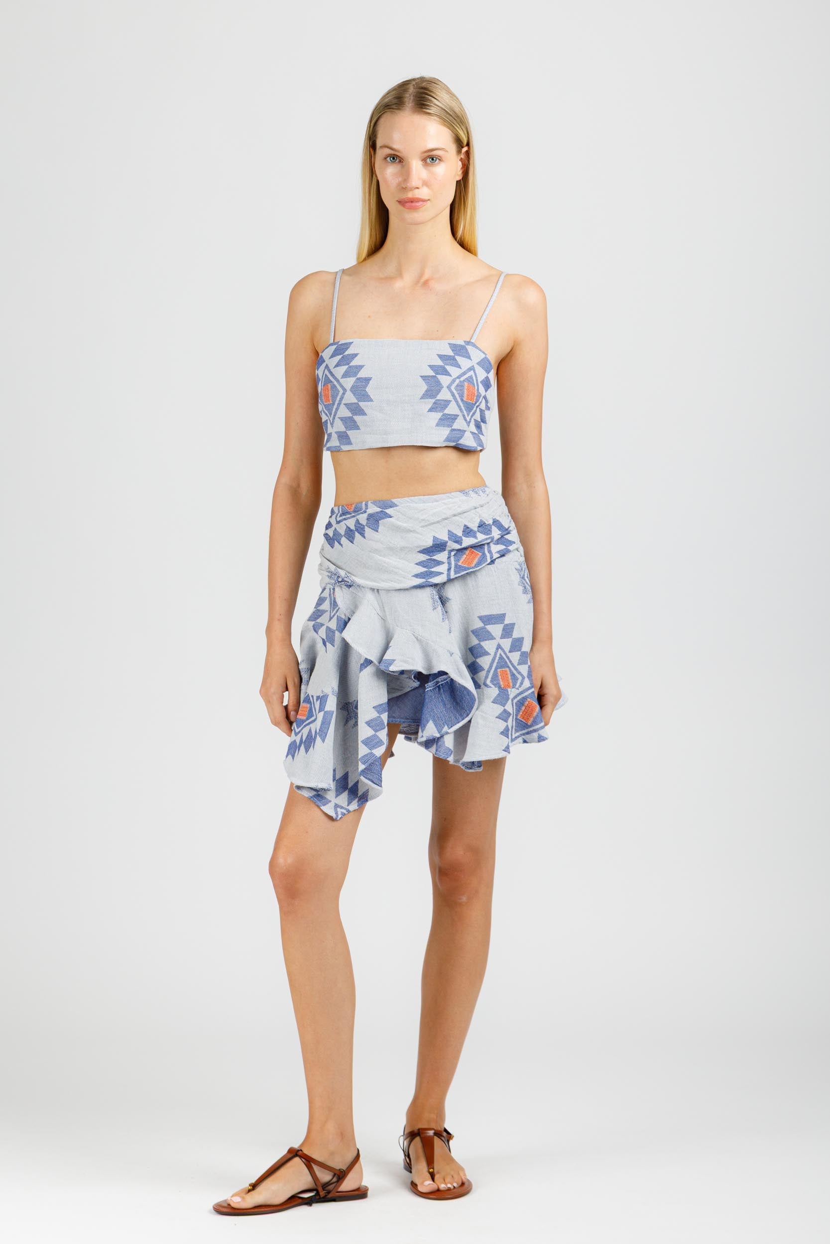 JACQUARD CROP TOP
