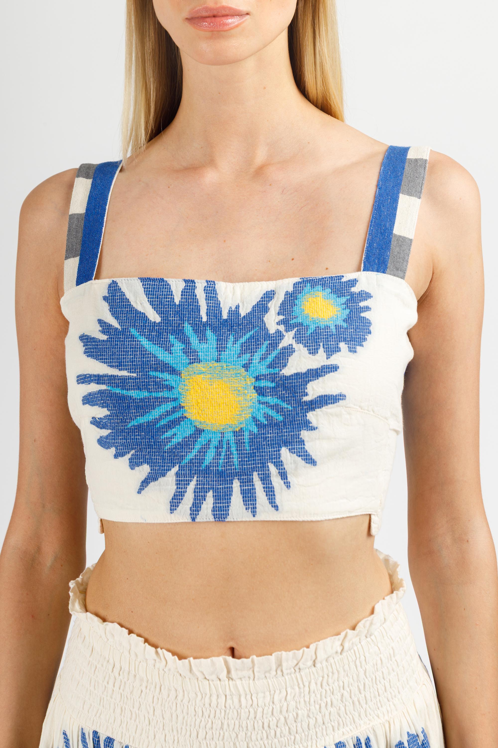 JACQUARD CROP TOP