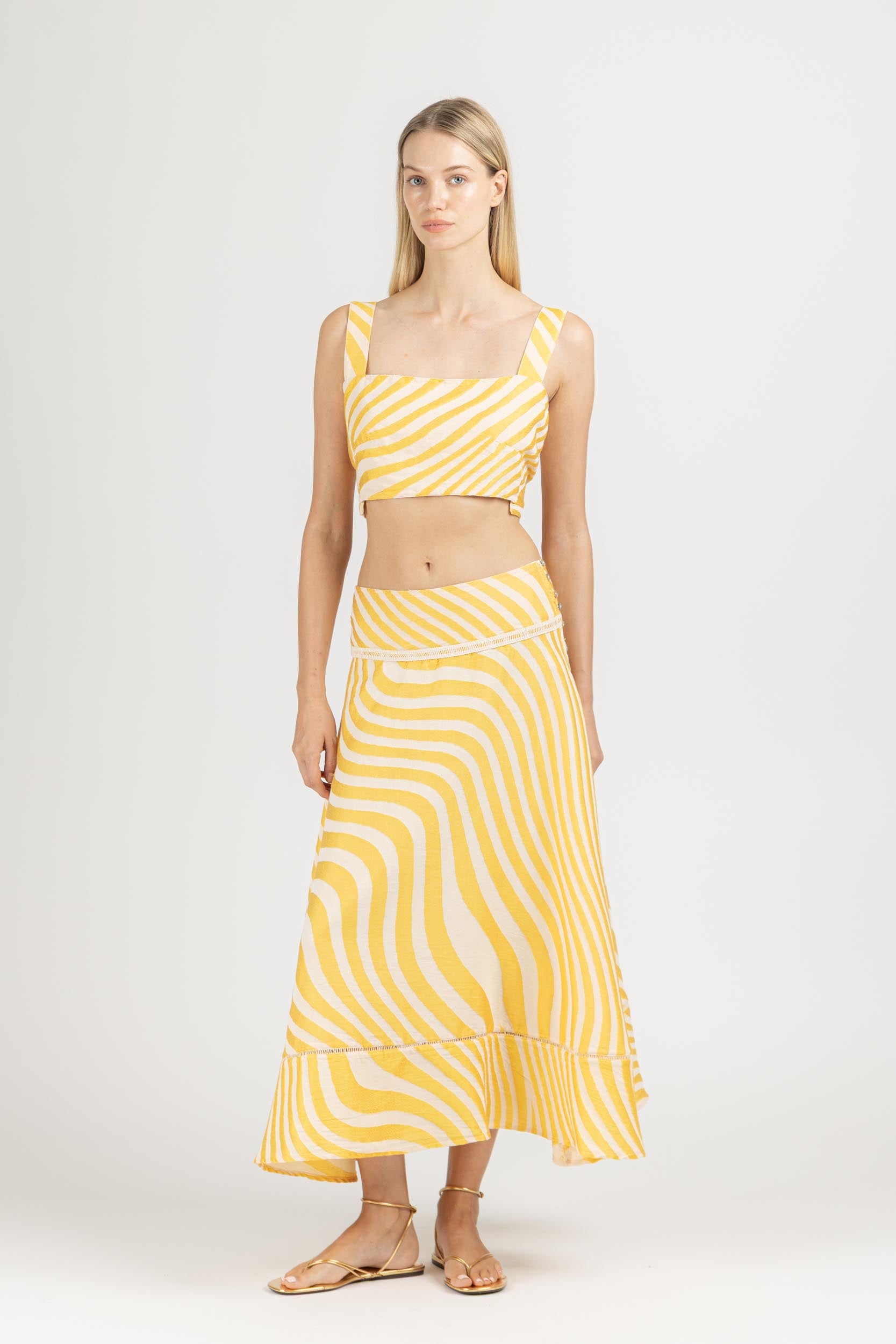 JACQUARD CROP TOP