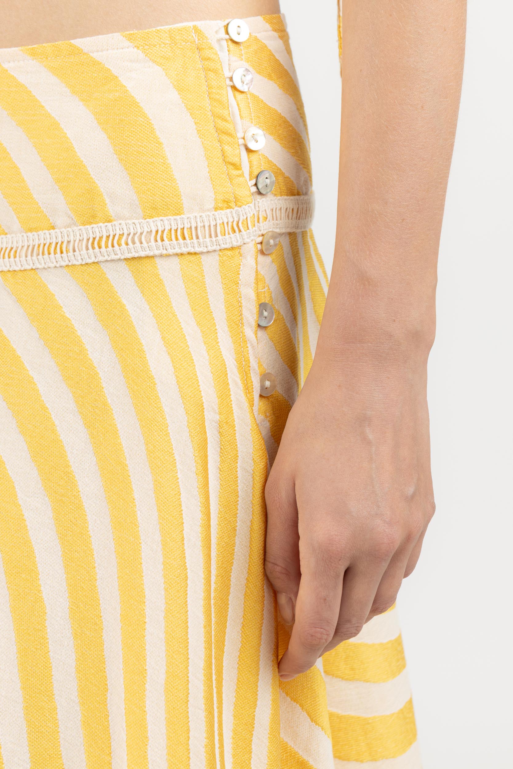 JACQUARD MIDI SKIRT