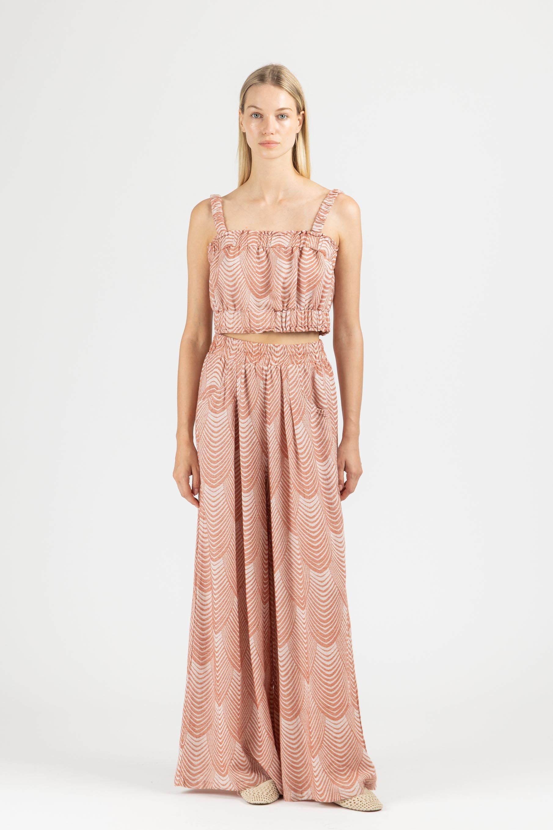 JACQUARD CROP TOP