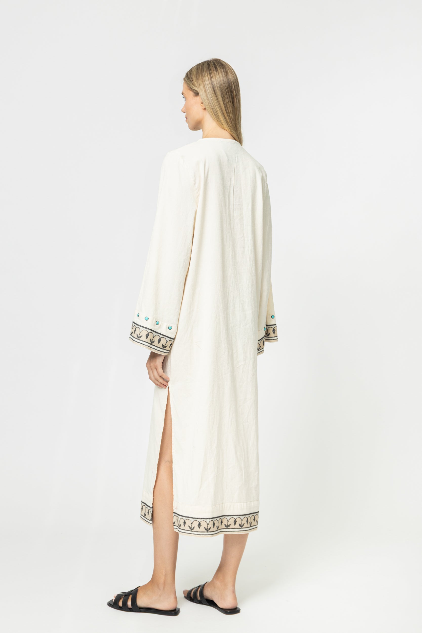 JACQUARD DRESS WITH SLEEVES