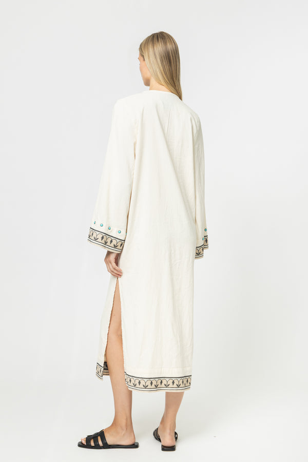 JACQUARD DRESS WITH SLEEVES