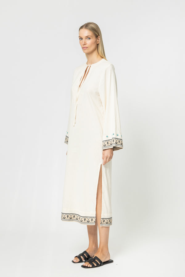 JACQUARD DRESS WITH SLEEVES