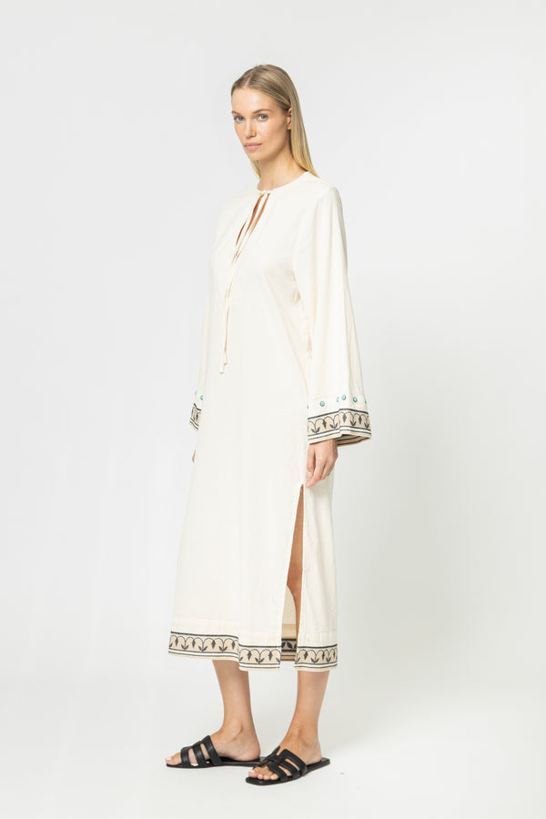 JACQUARD DRESS WITH SLEEVES