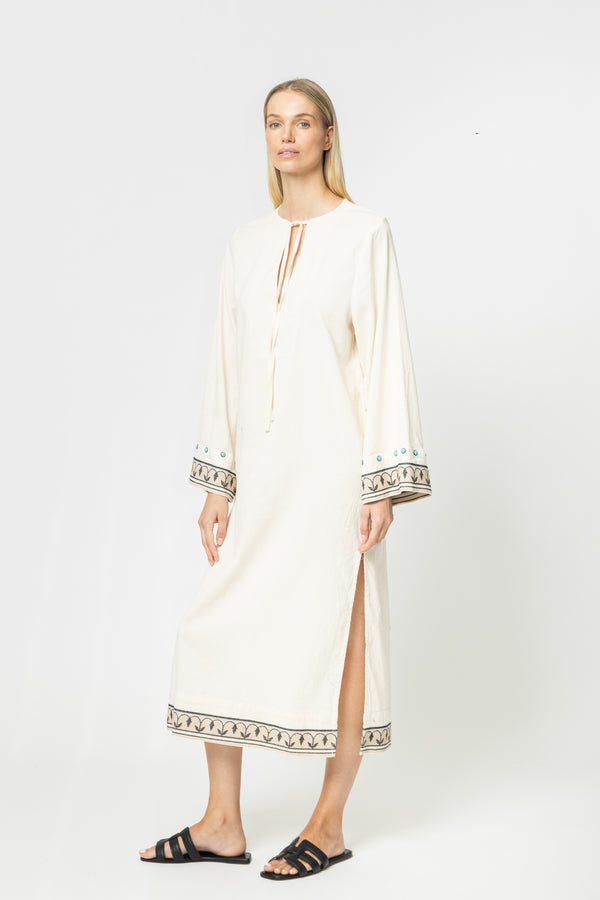 JACQUARD DRESS WITH SLEEVES