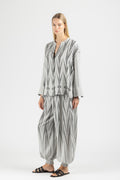 JACQUARD HAREM PANTS