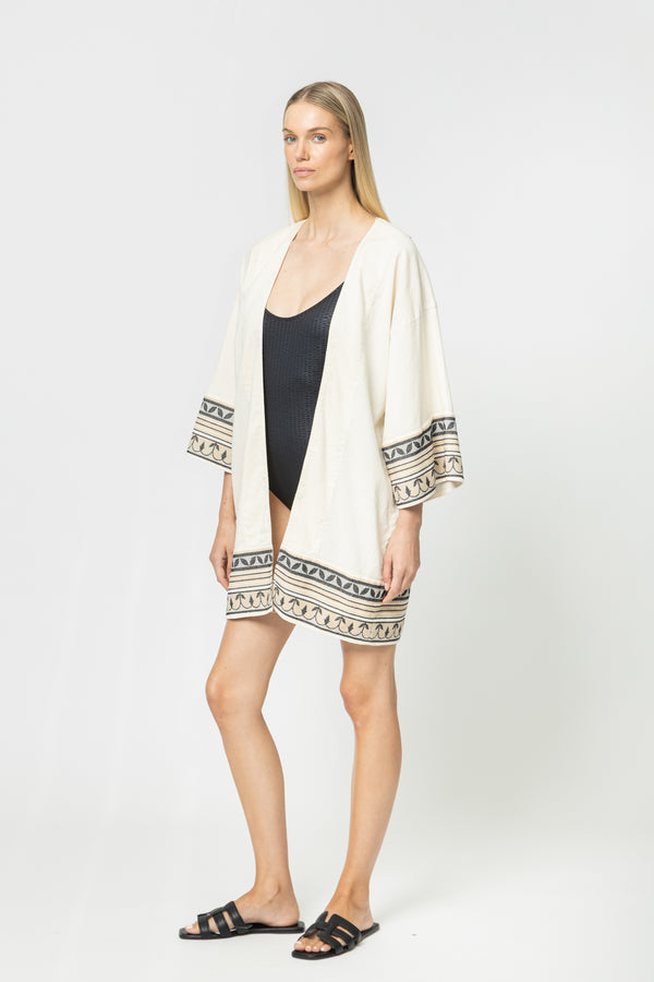 JACQUARD KIMONO