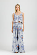 JACQUARD LOOSE PANTS