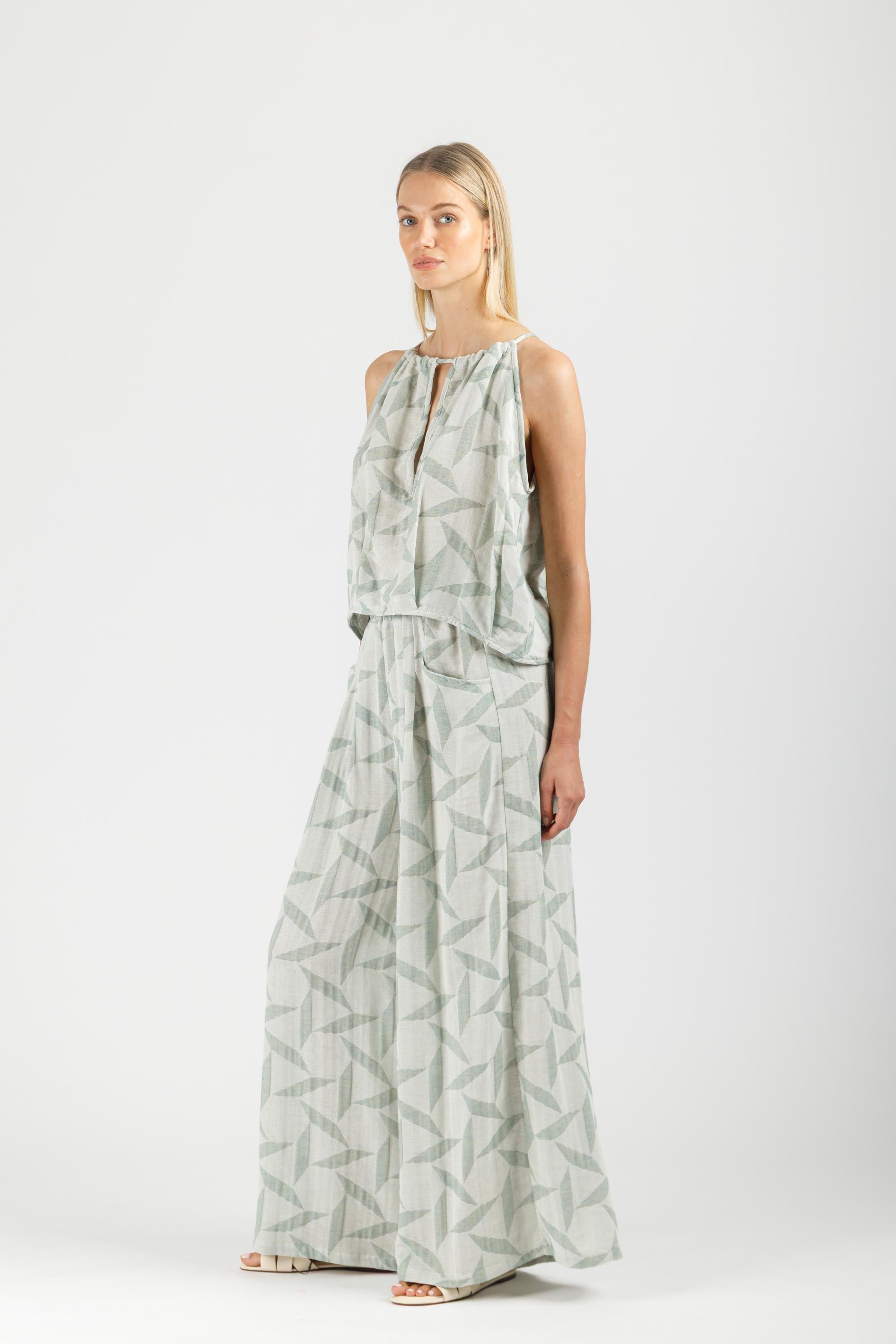 JACQUARD LOOSE PANTS