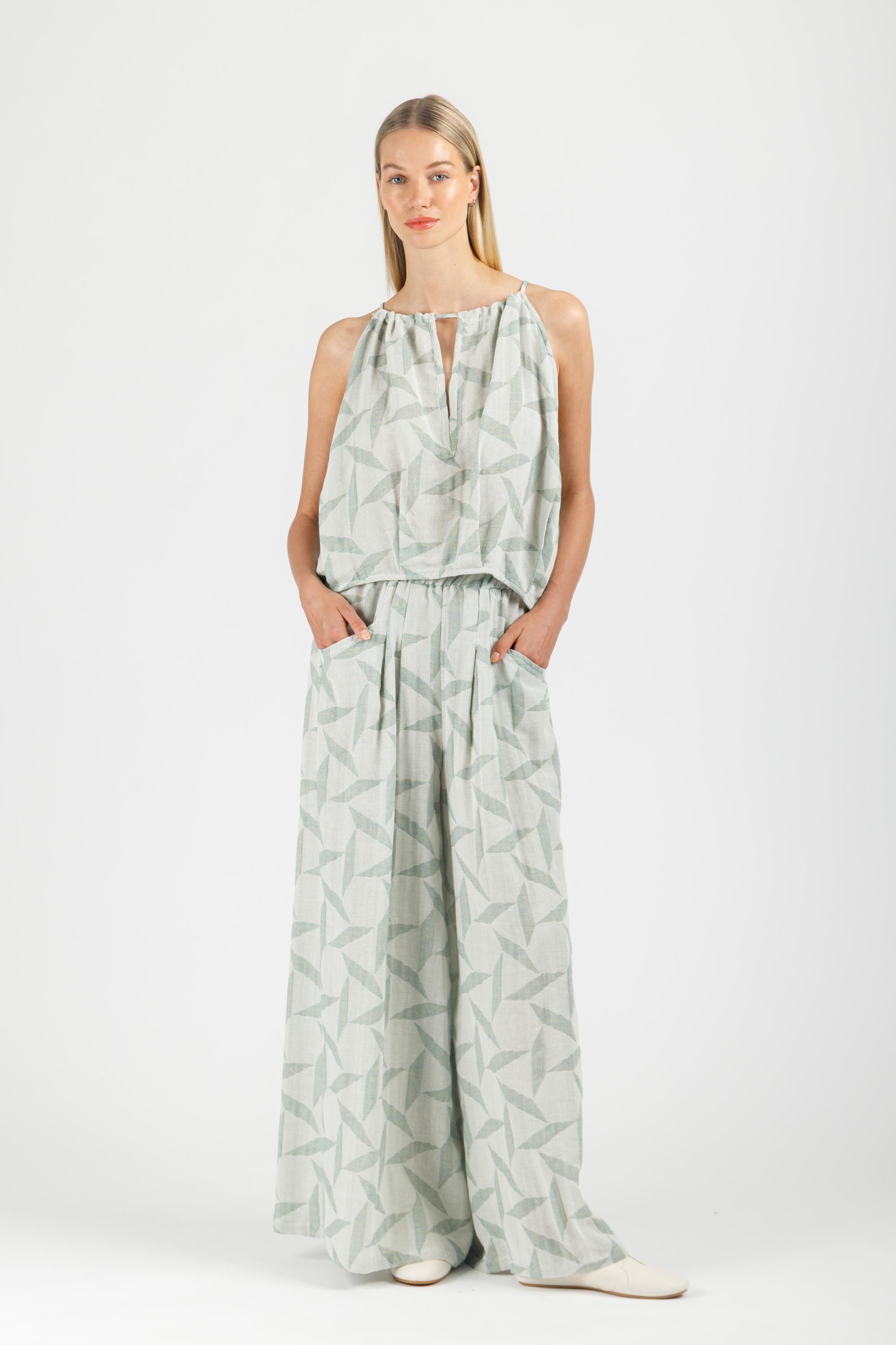 JACQUARD LOOSE PANTS