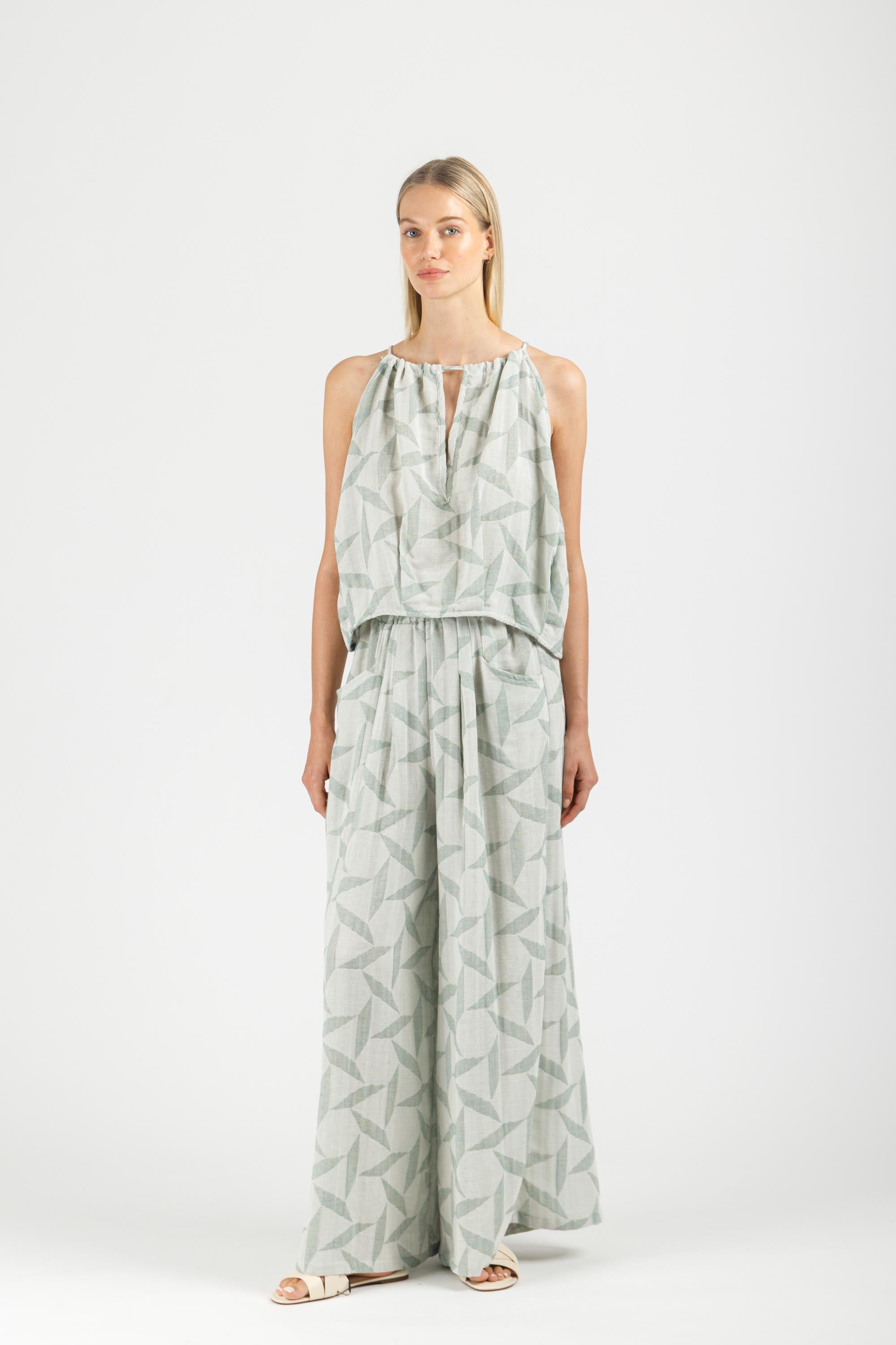 JACQUARD LOOSE PANTS
