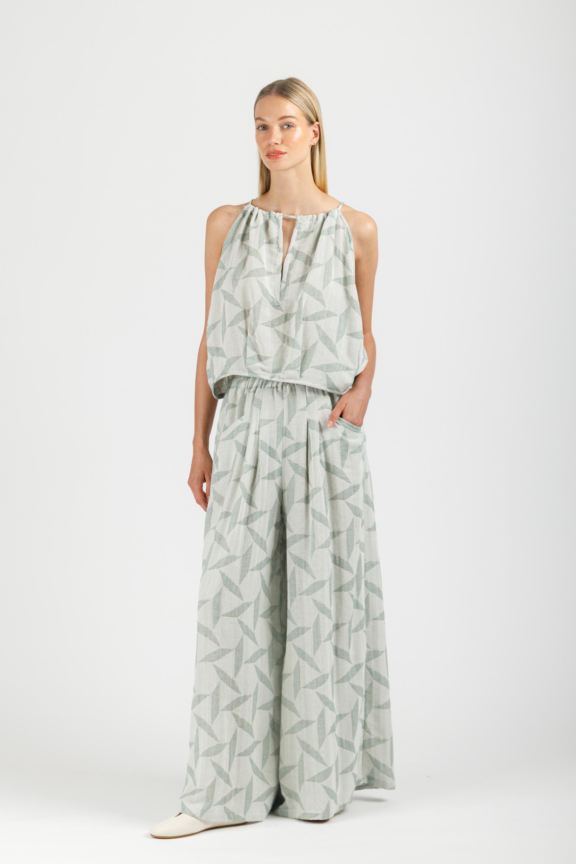 JACQUARD LOOSE PANTS