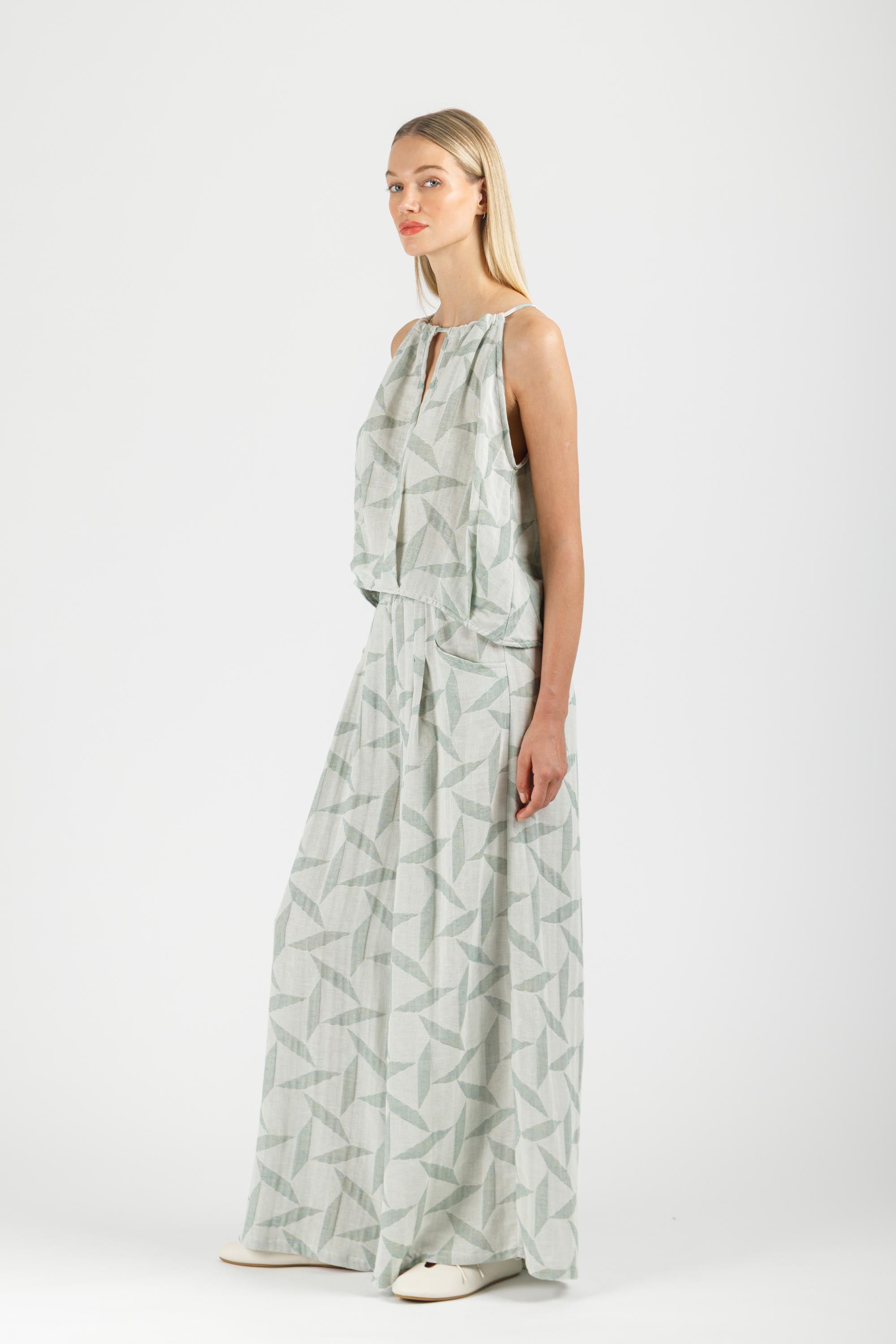 JACQUARD LOOSE PANTS