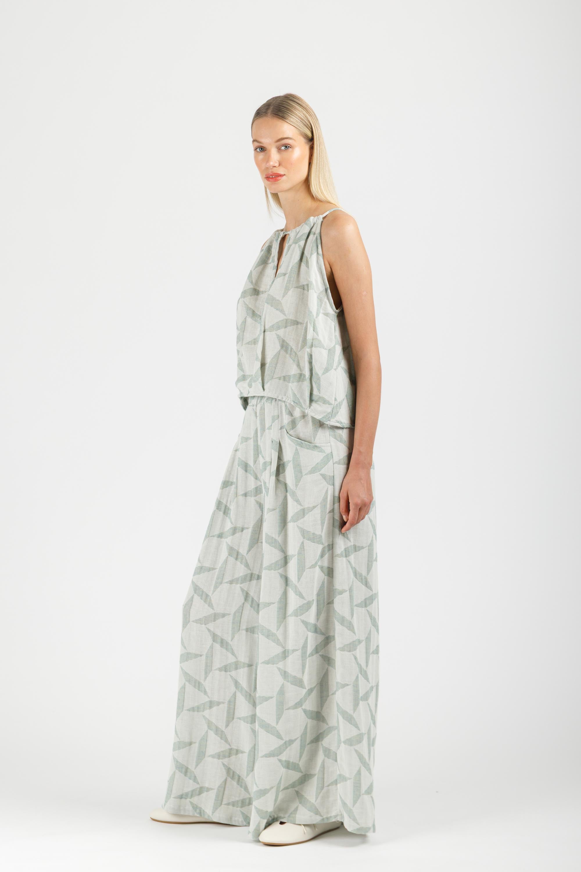 JACQUARD LOOSE PANTS