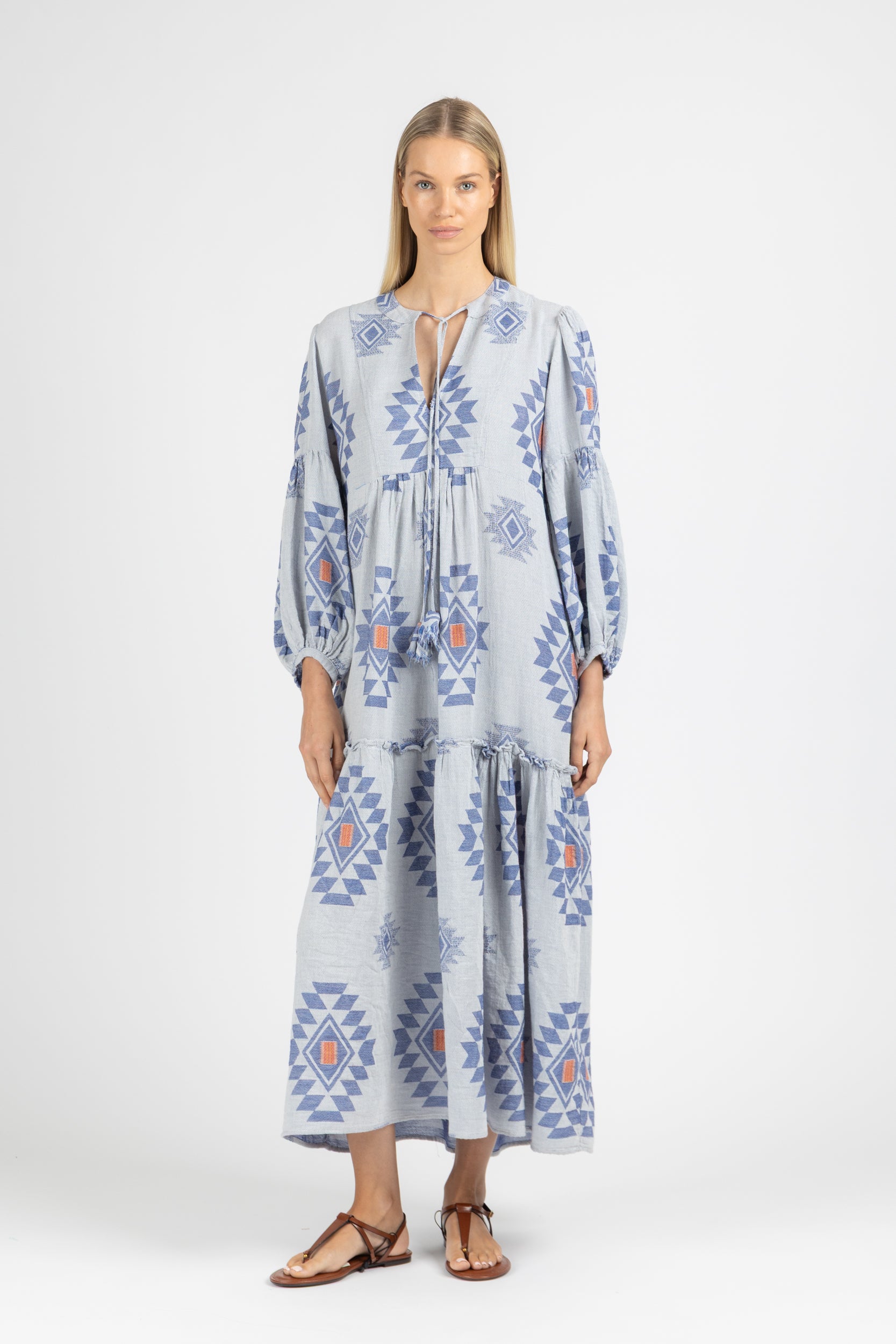 JACQUARD MAXI DRESS
