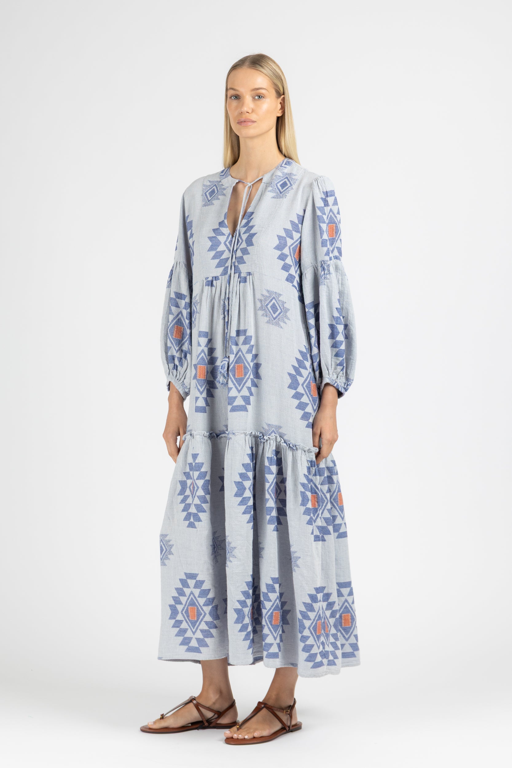 JACQUARD MAXI DRESS