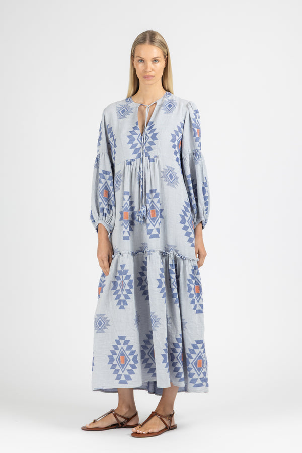 JACQUARD MAXI DRESS