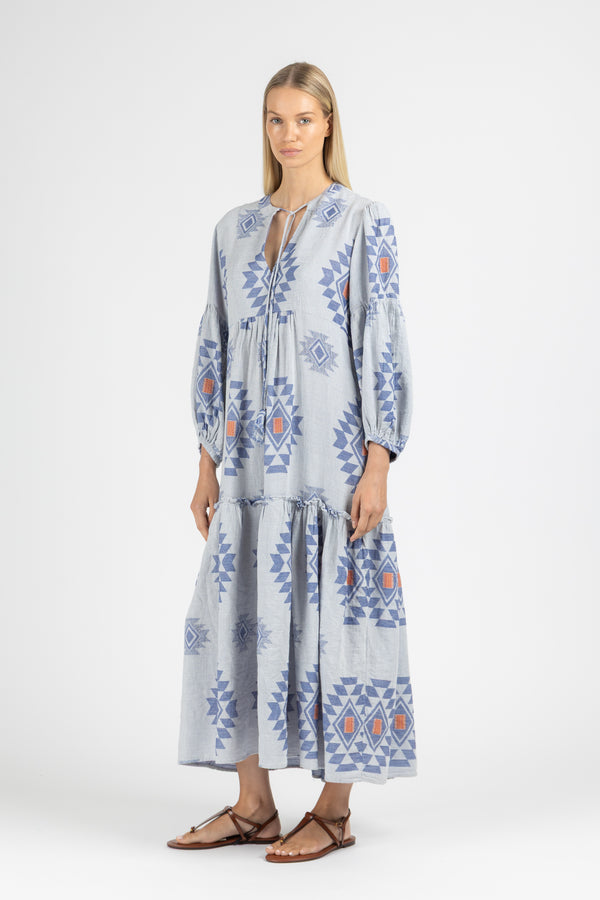 JACQUARD MAXI DRESS