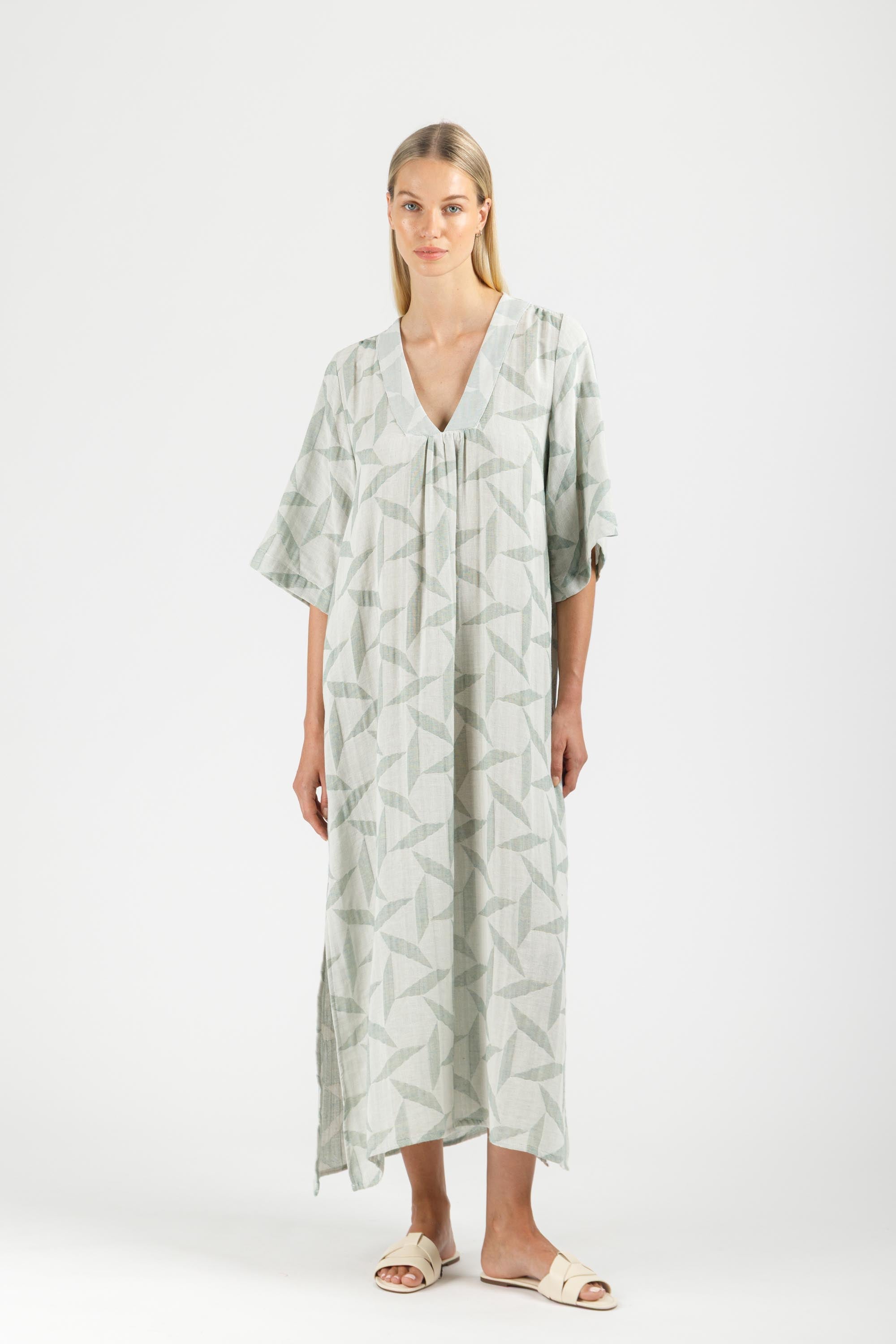 JACQUARD MAXI DRESS
