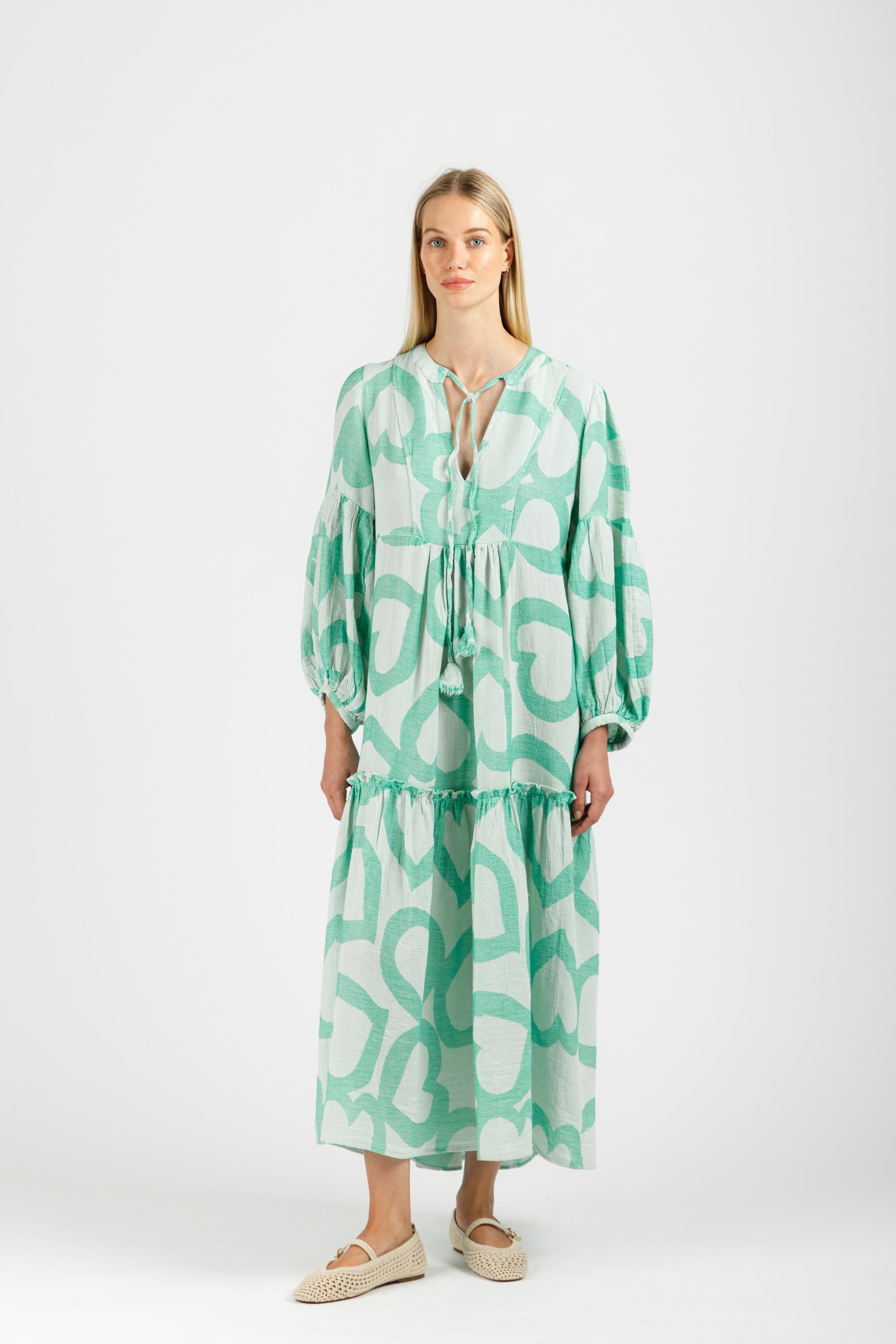 JACQUARD MAXI DRESS