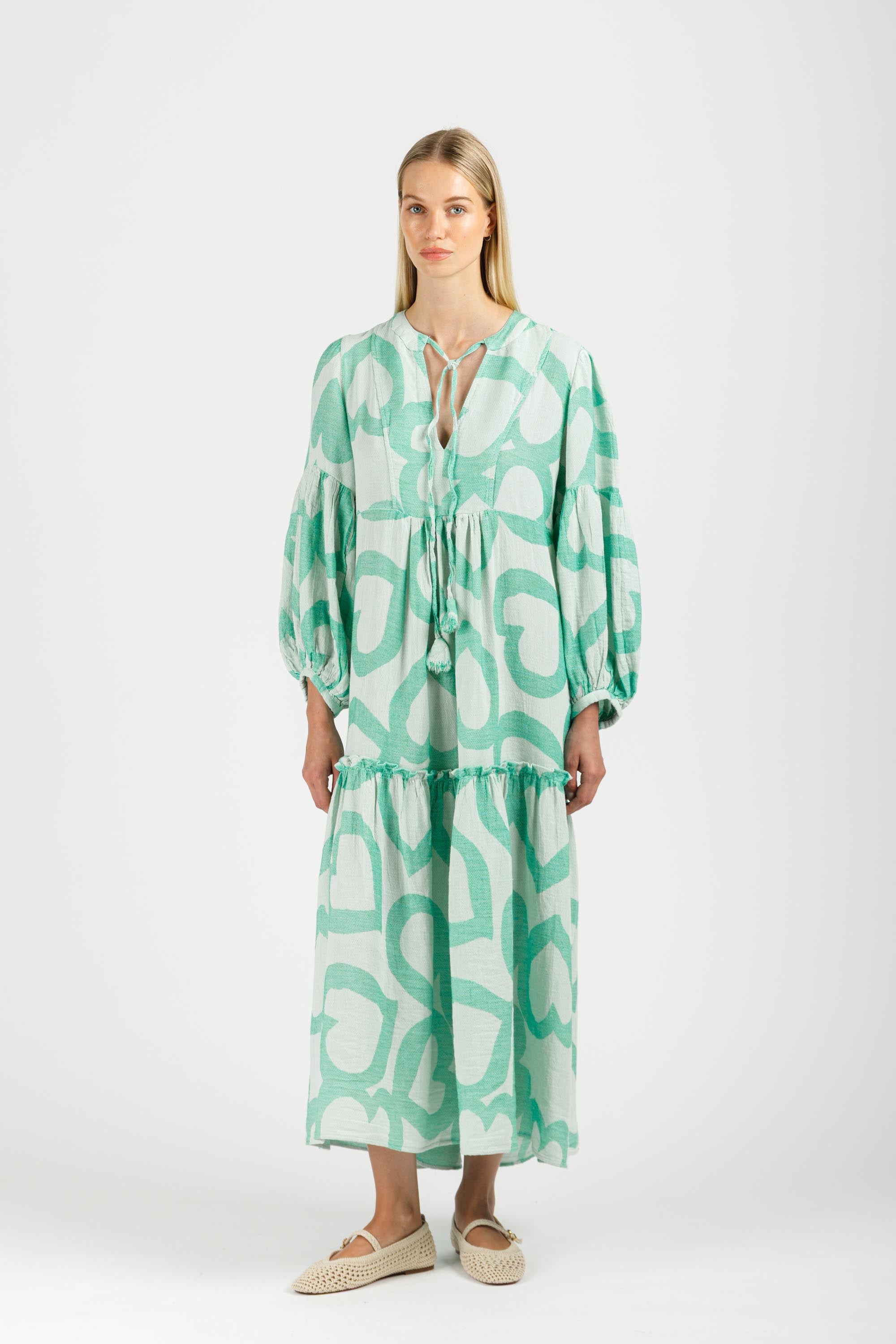 JACQUARD MAXI DRESS
