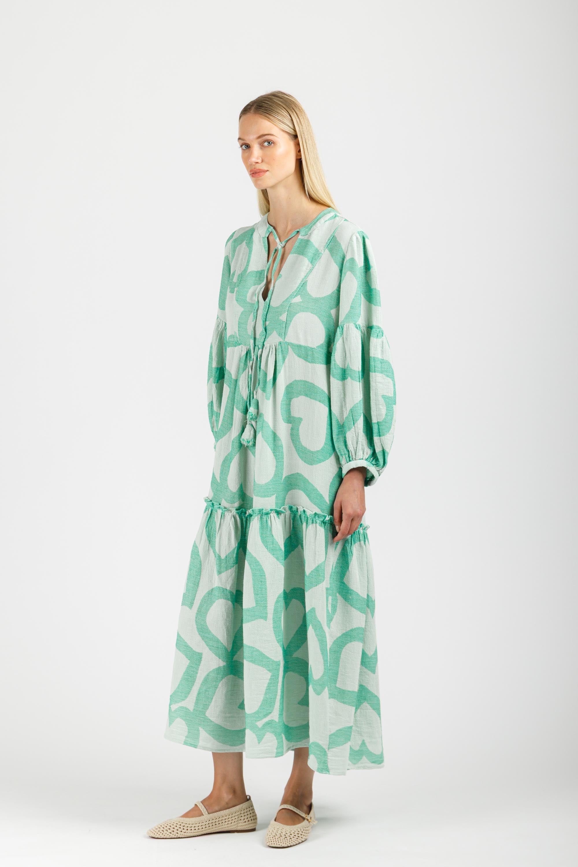 JACQUARD MAXI DRESS