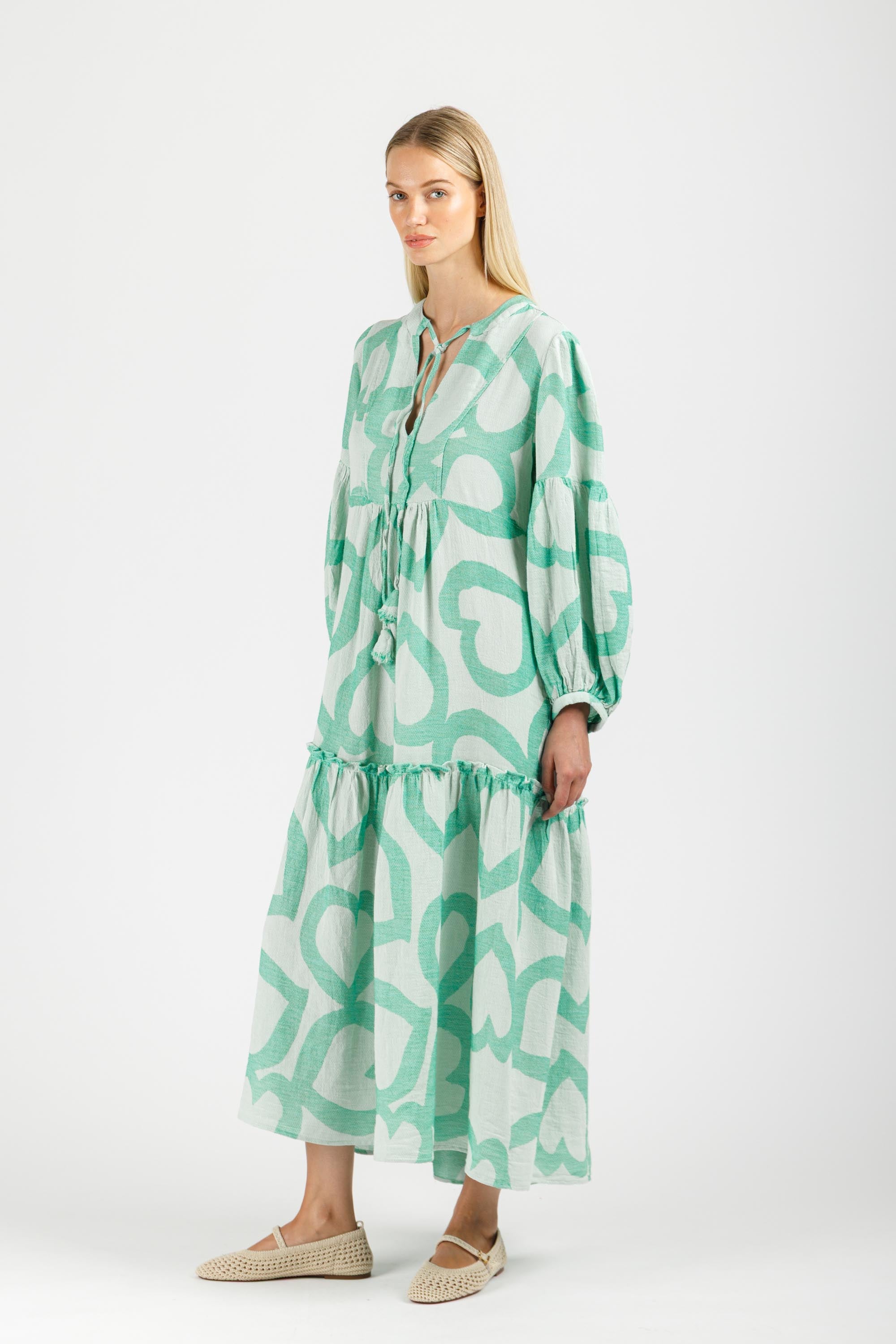 JACQUARD MAXI DRESS