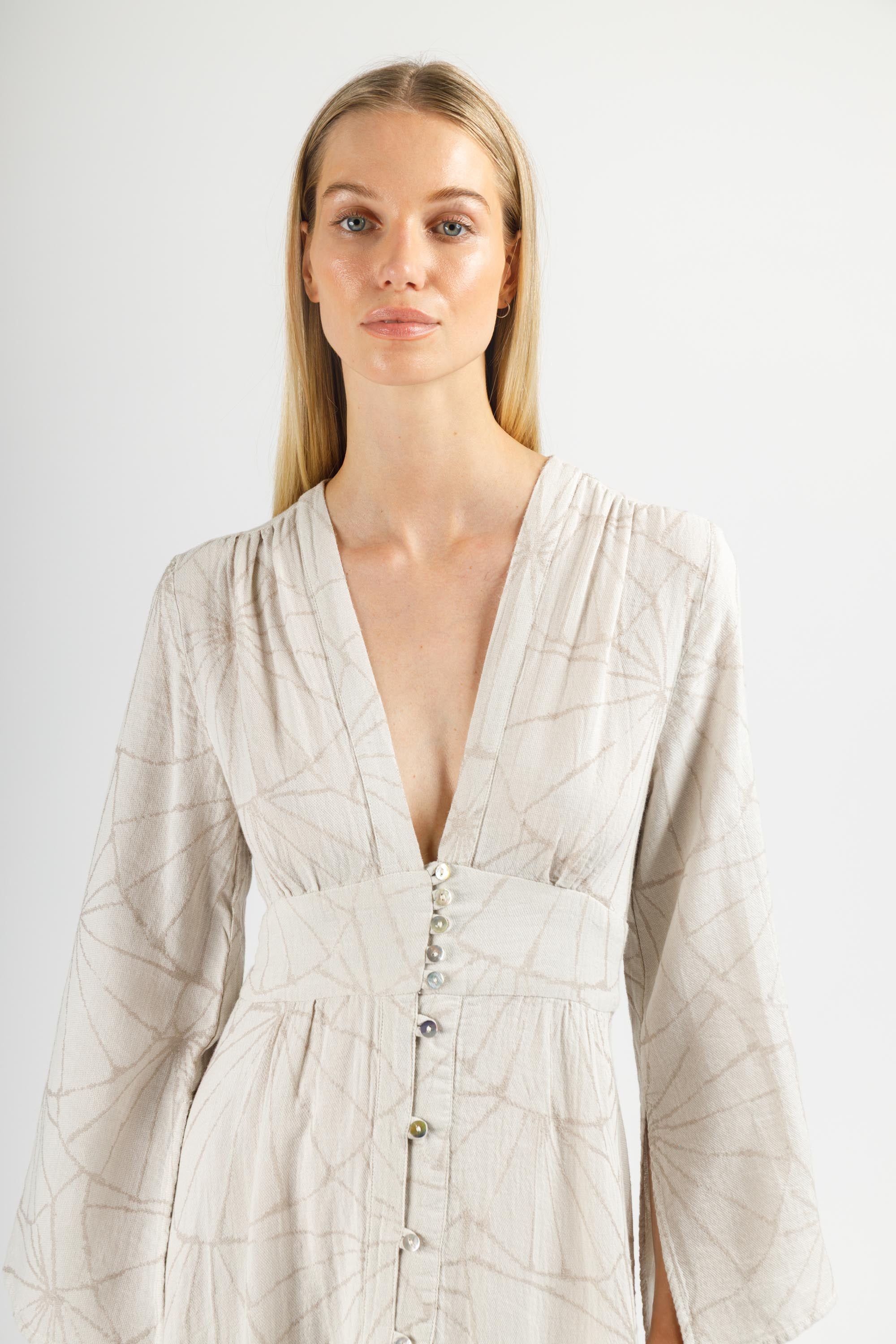 JACQUARD MAXI DRESS
