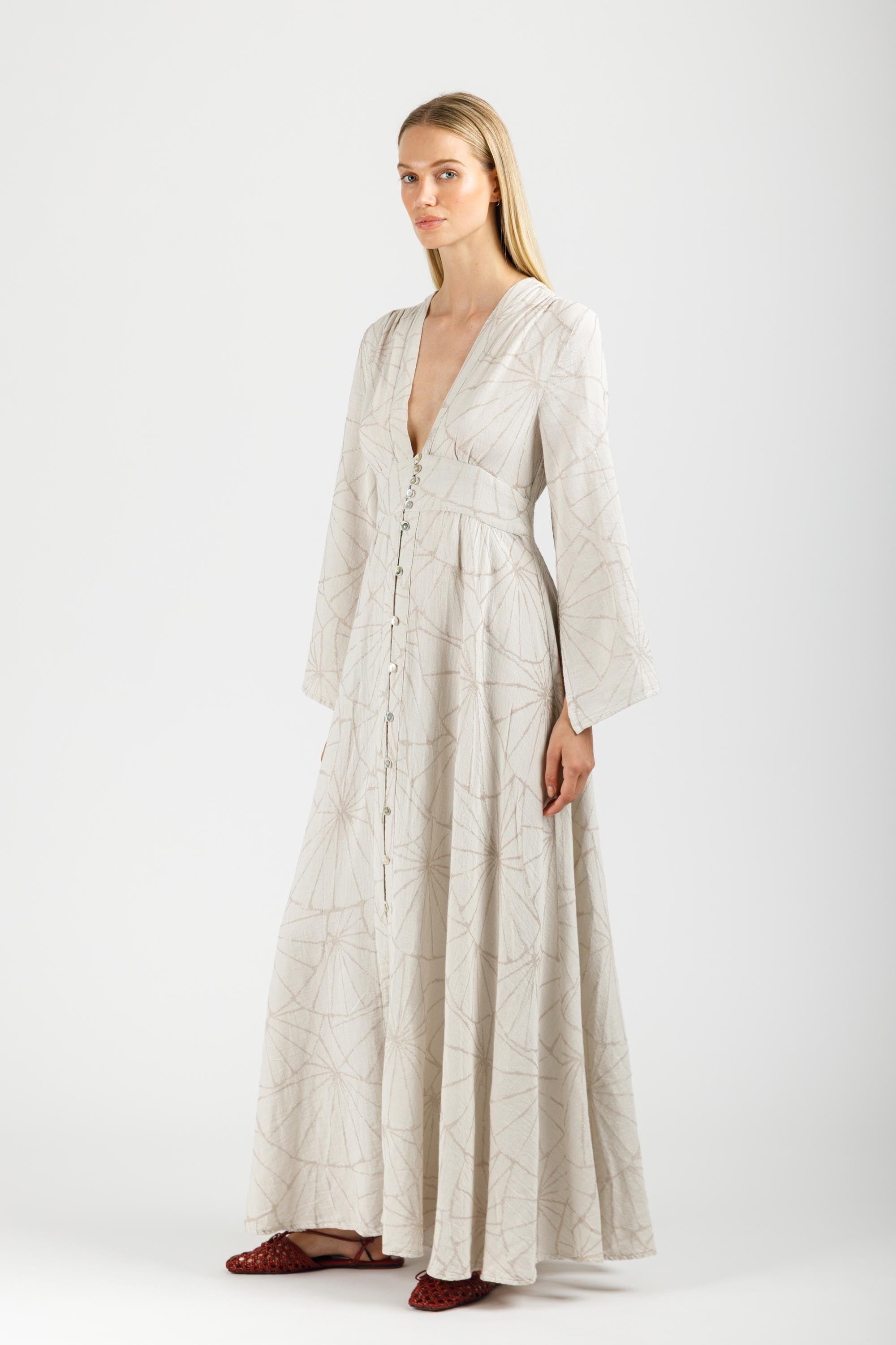 JACQUARD MAXI DRESS