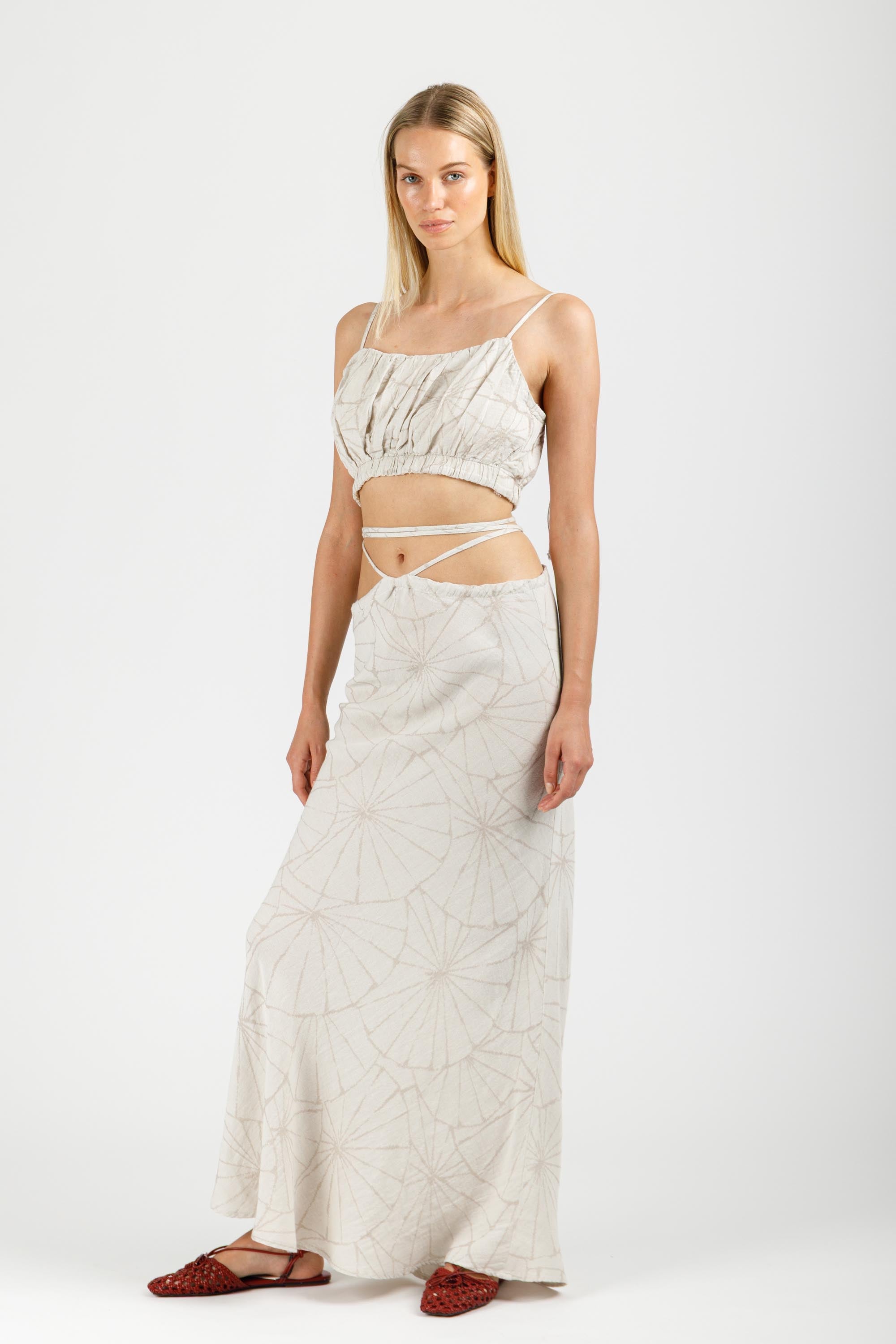 JACQUARD MAXI SKIRT