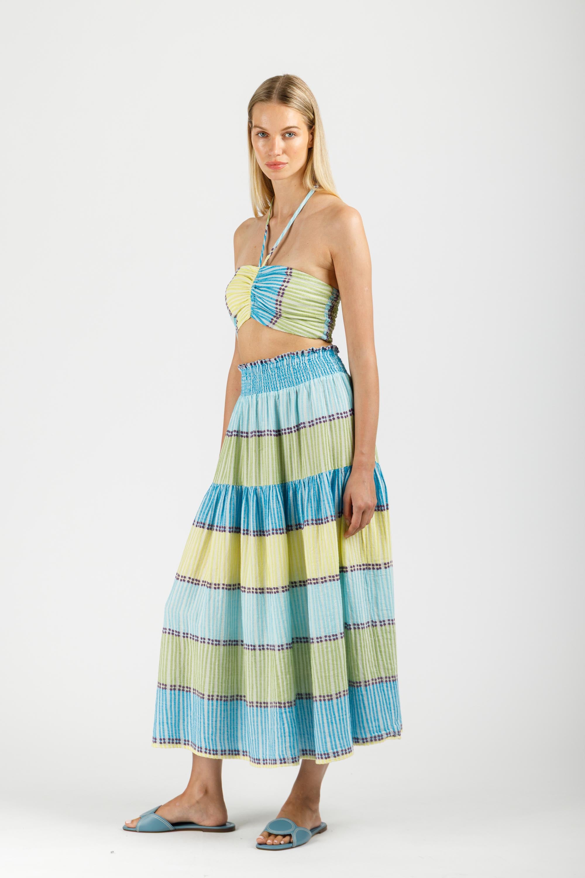 JACQUARD MIDI SKIRT