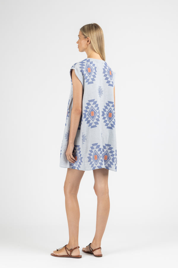 JACQUARD MINI DRESS