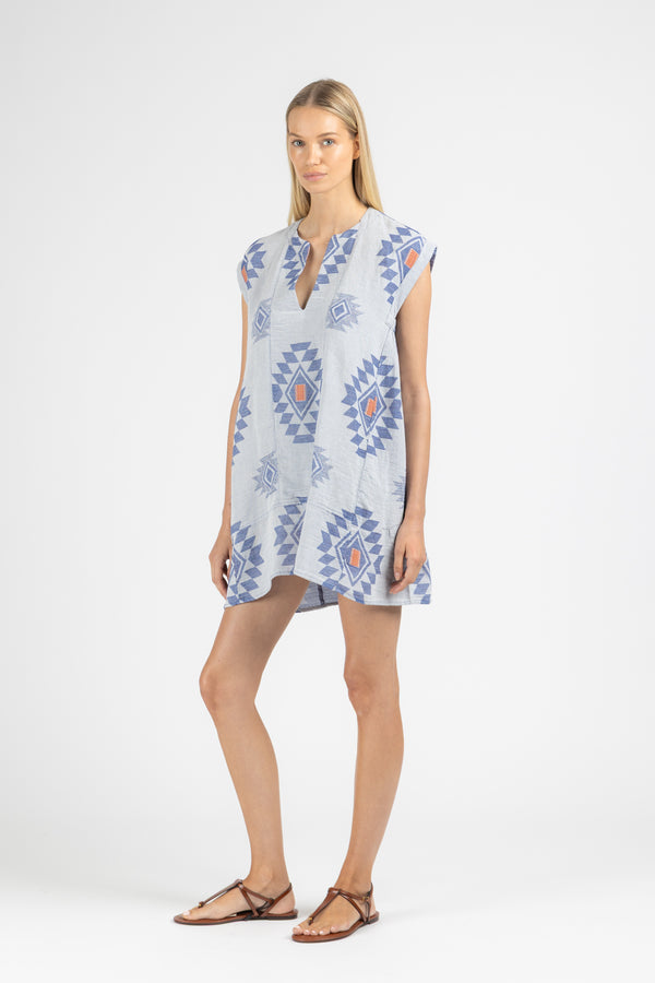 JACQUARD MINI DRESS