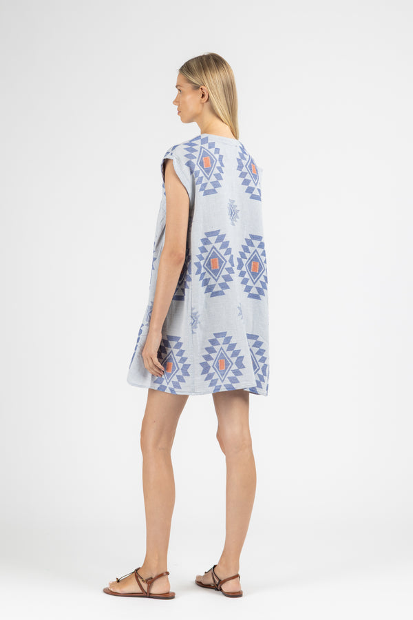 JACQUARD MINI DRESS