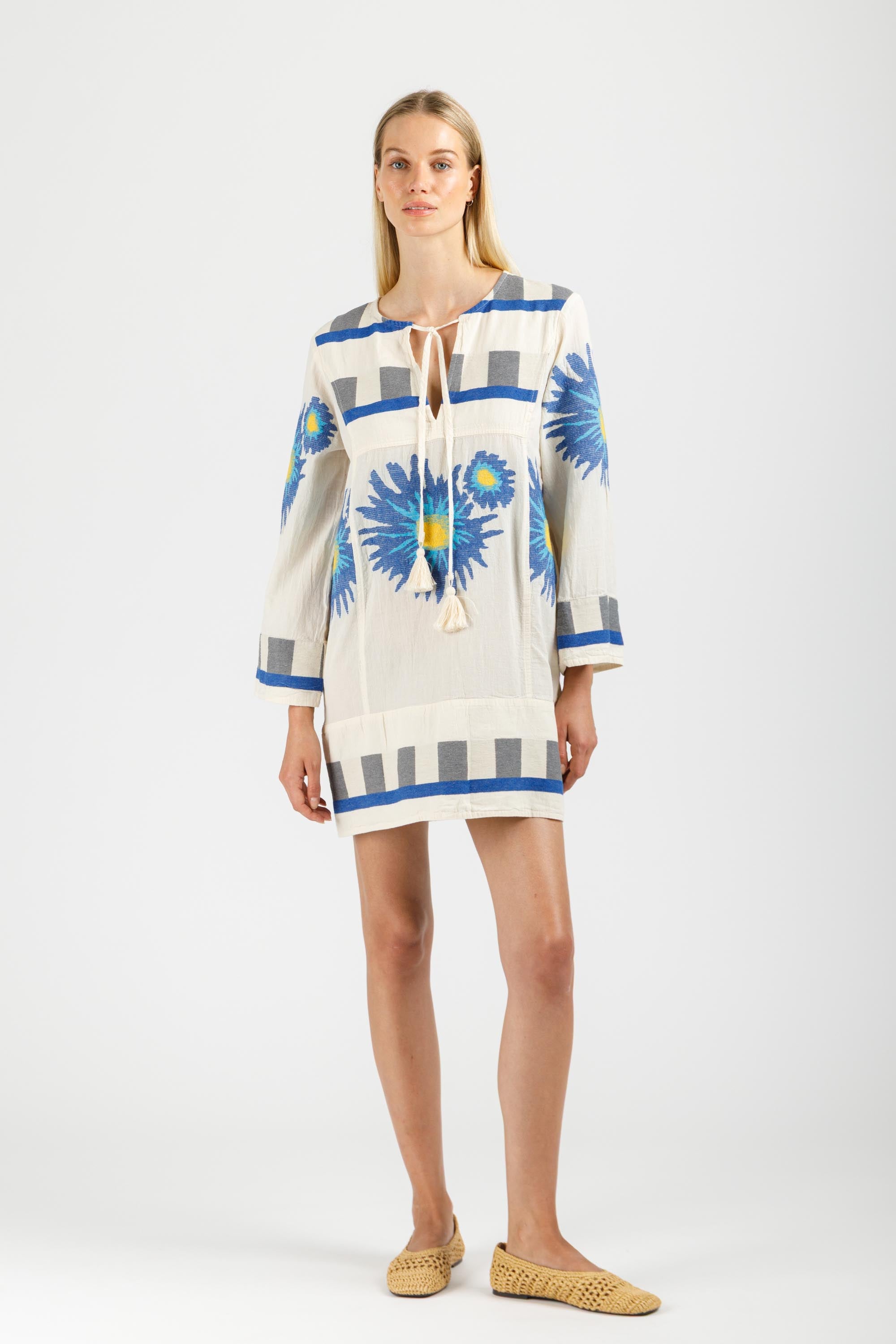 JACQUARD MINI DRESS