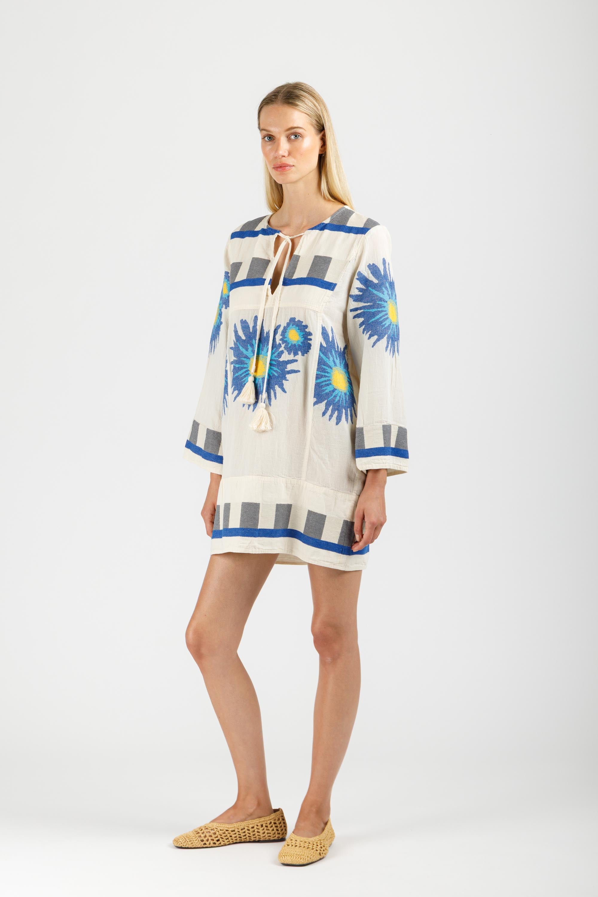 JACQUARD MINI DRESS