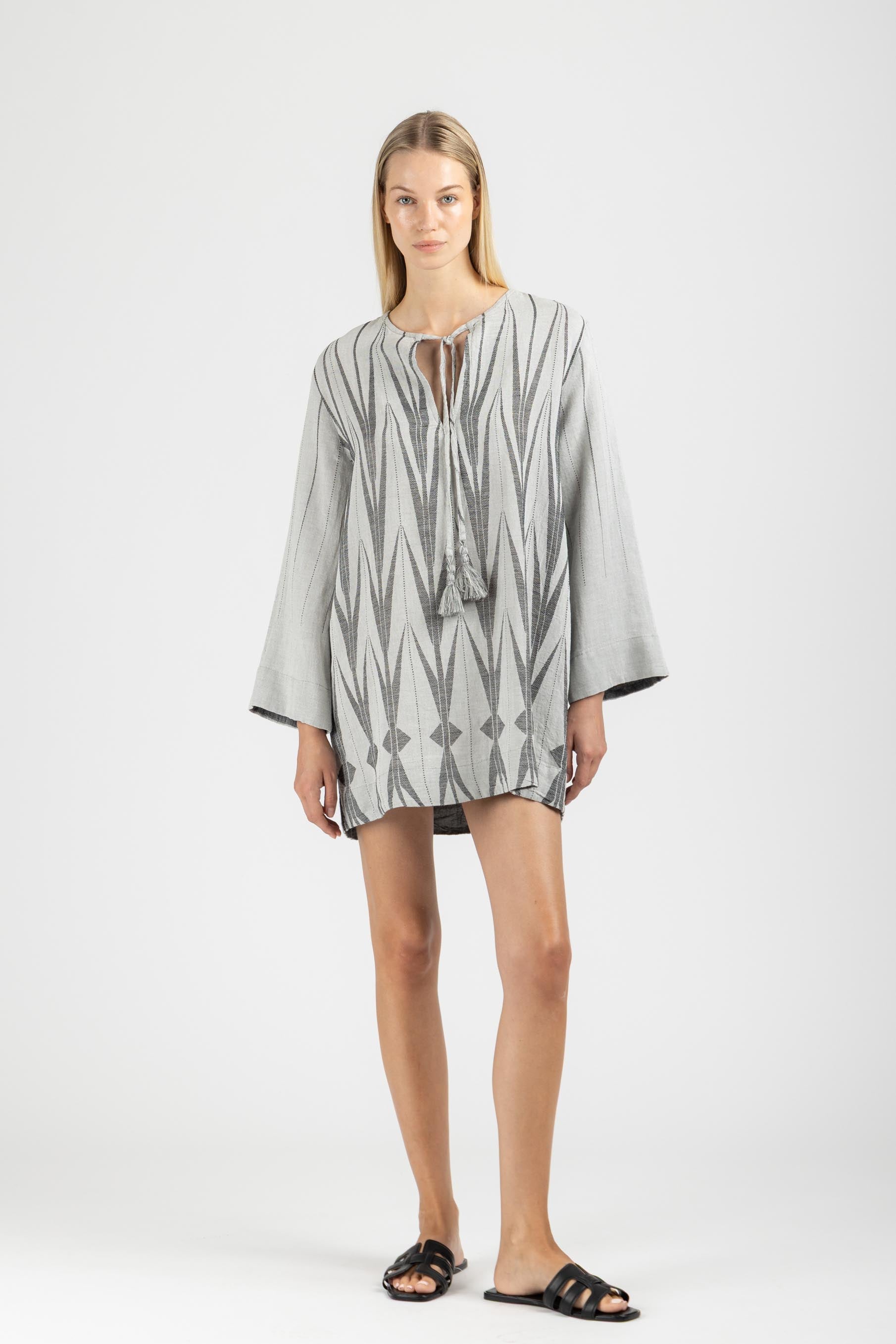 JACQUARD MINI DRESS