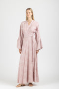 JACQUARD WRAP DRESS