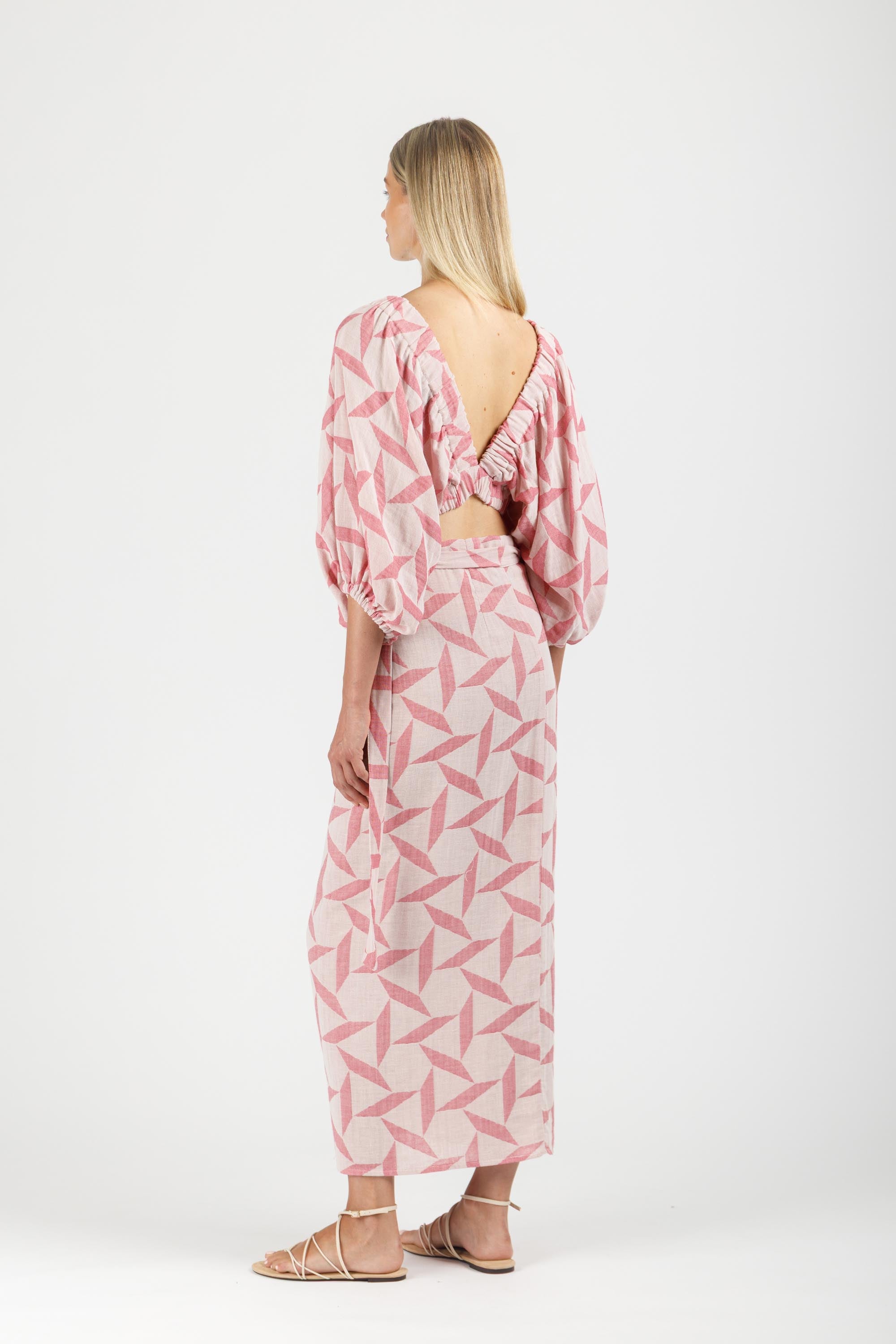 JACQUARD WRAP SKIRT