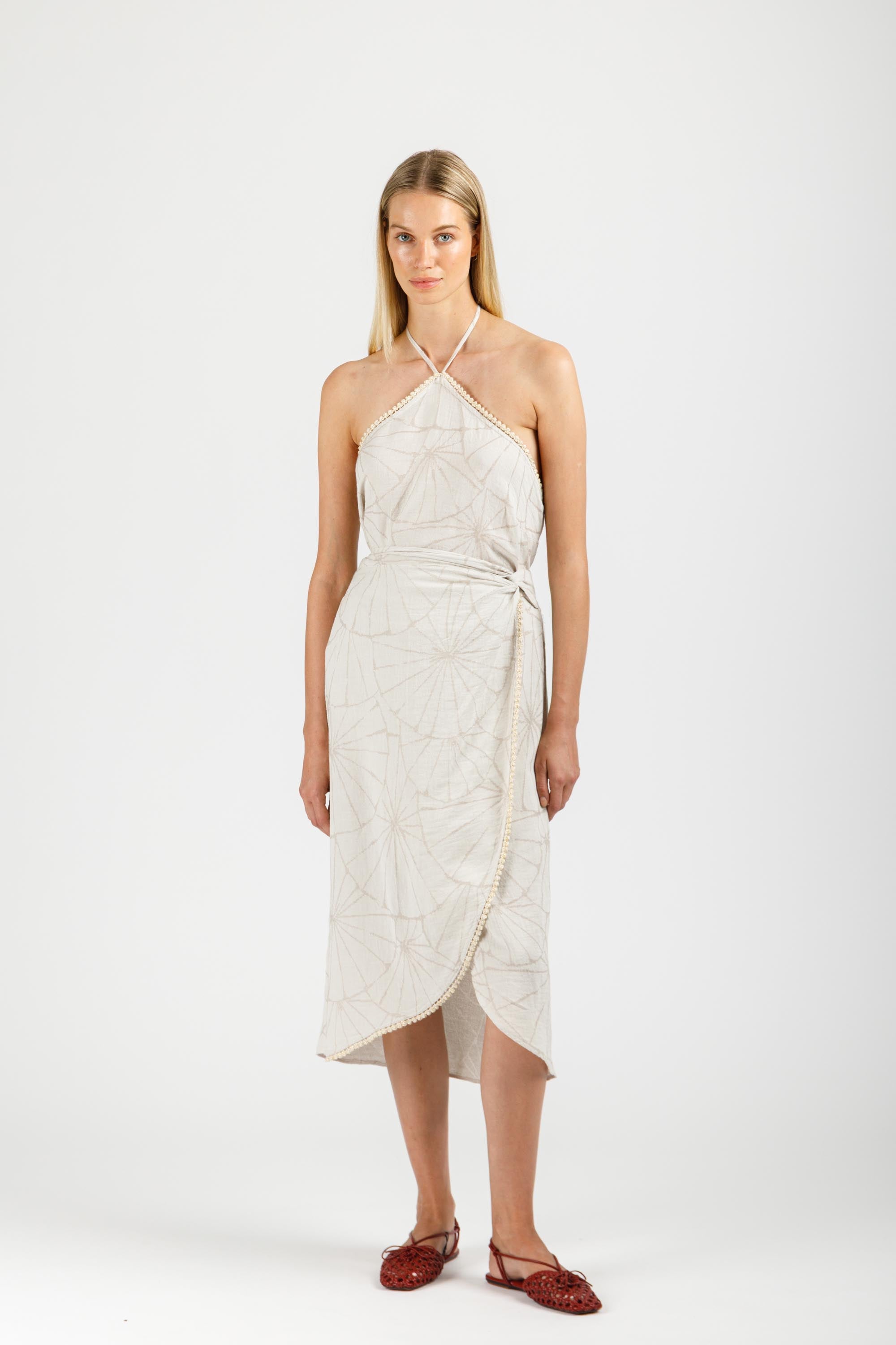 JACQUARD WRAP SKIRT