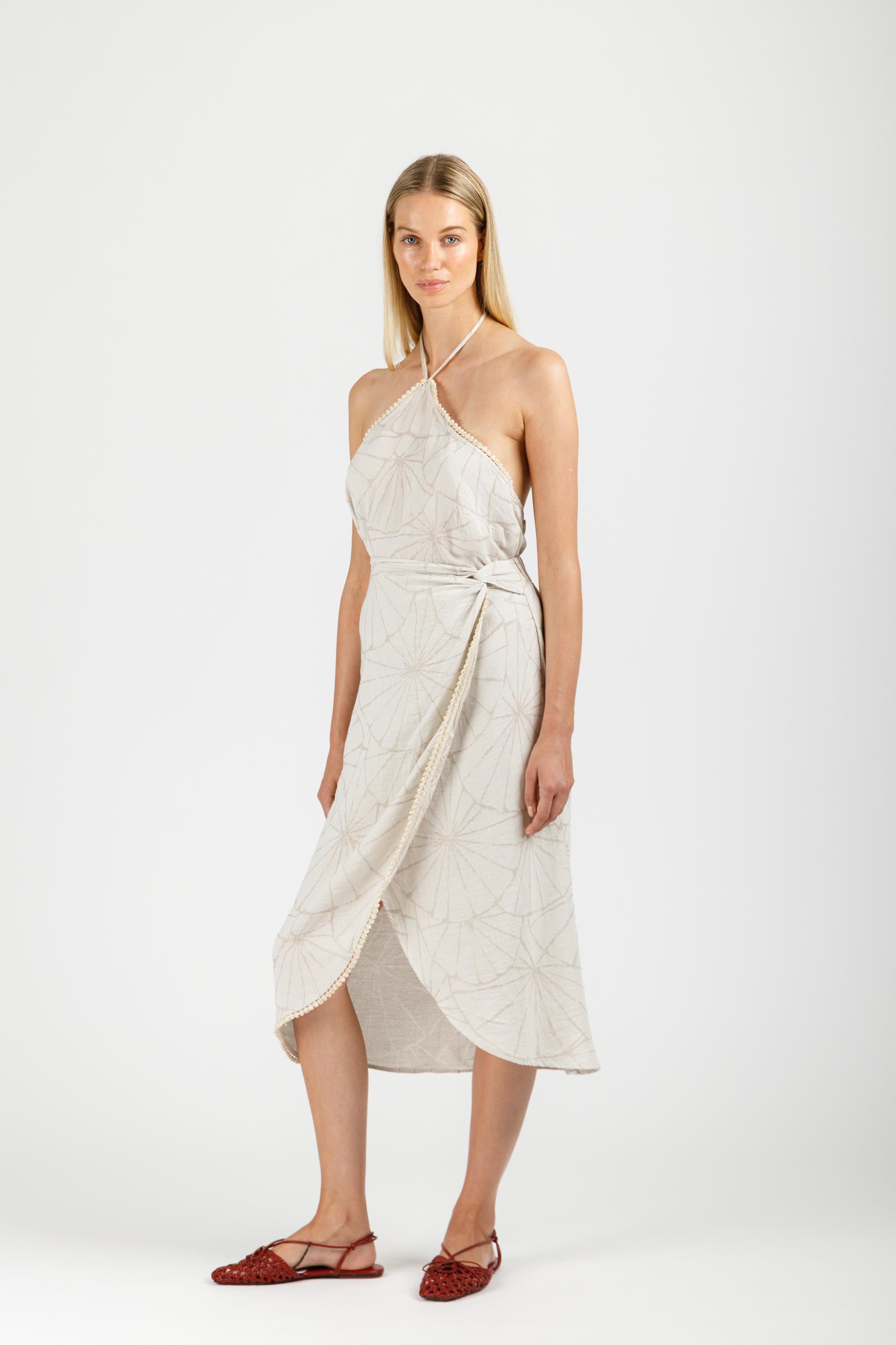 JACQUARD WRAP SKIRT